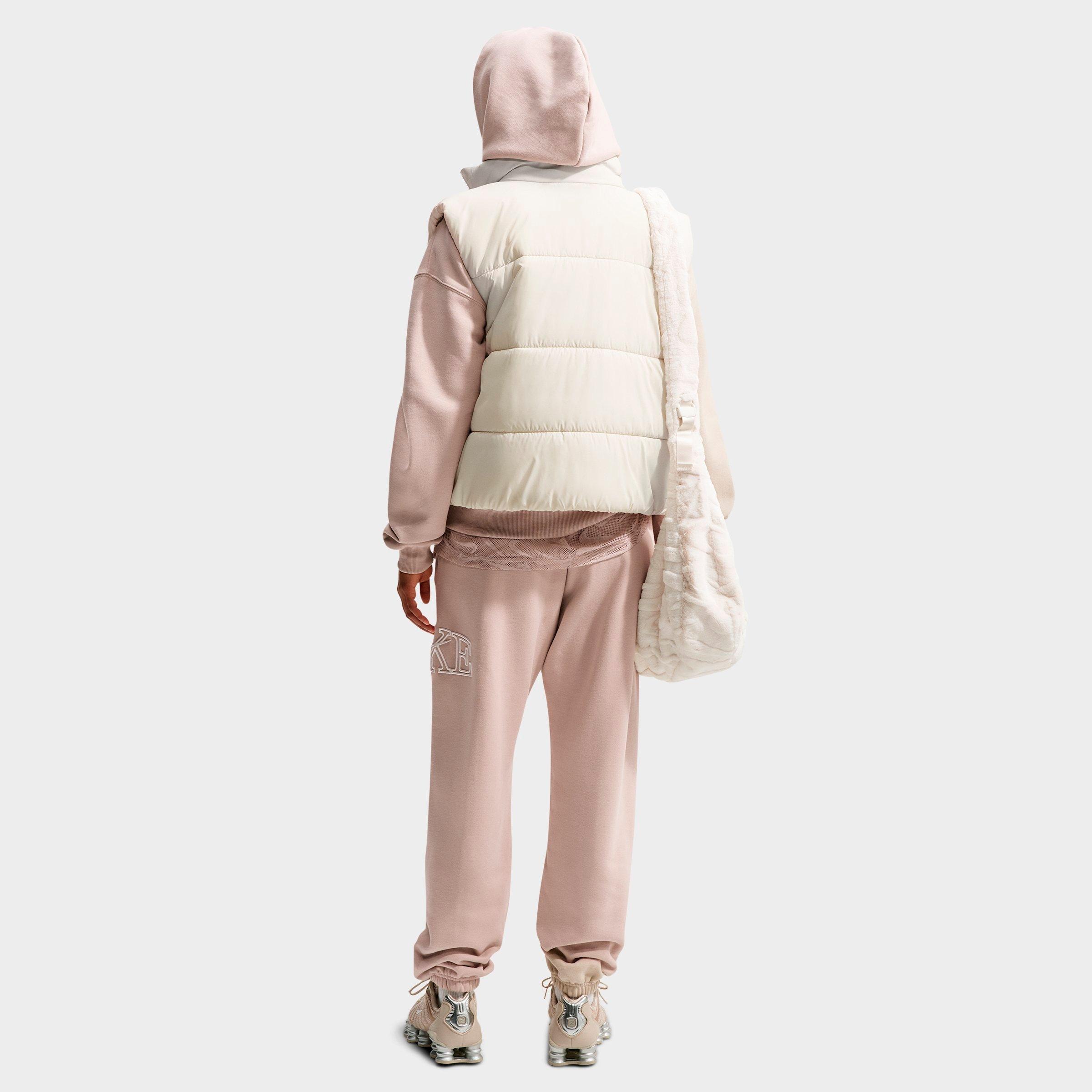 Women's Nike Studio Fleece Medium-Weight "Graphic Pack" Oversized Cuffed Logo Pants
