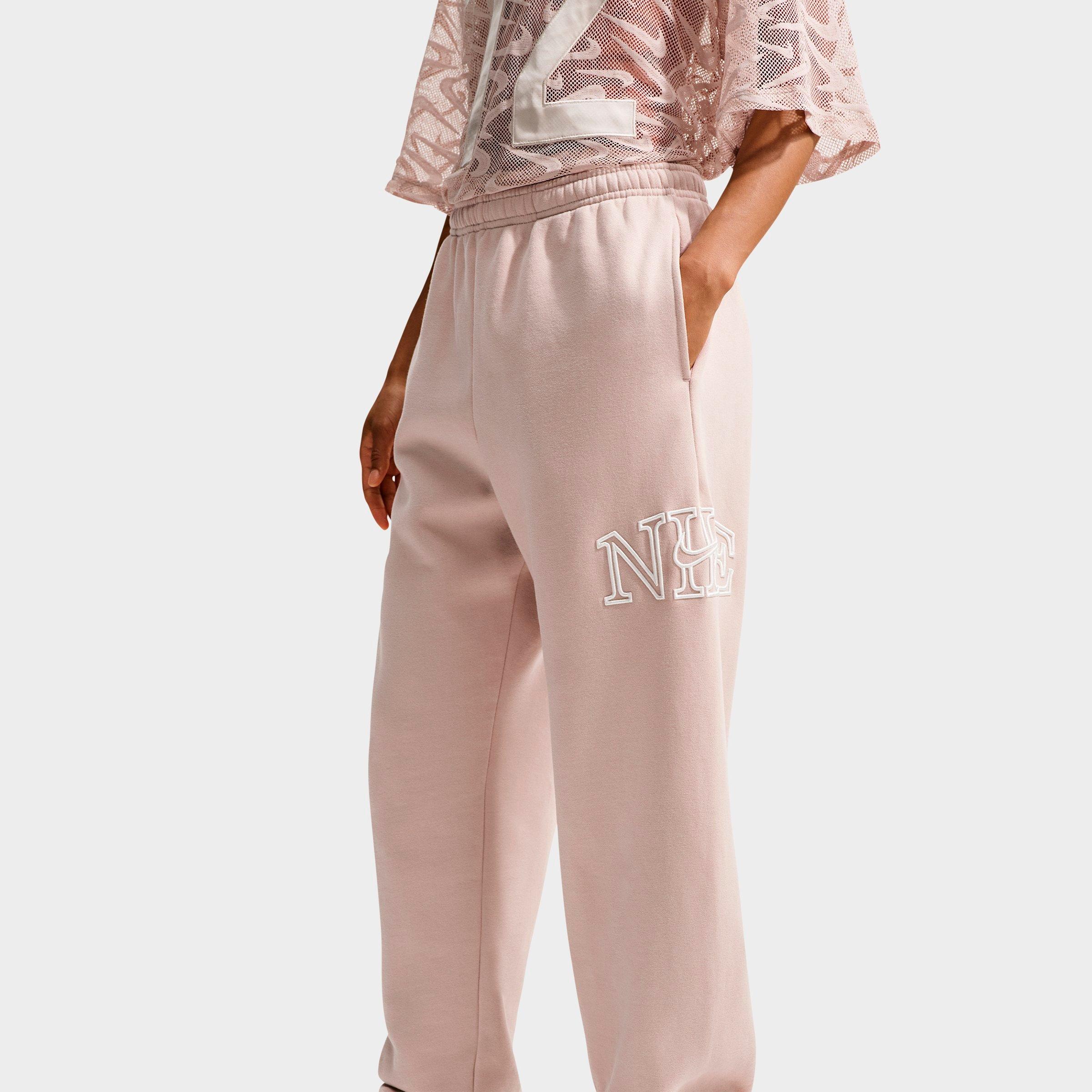 Women's Nike Studio Fleece Medium-Weight "Graphic Pack" Oversized Cuffed Logo Pants