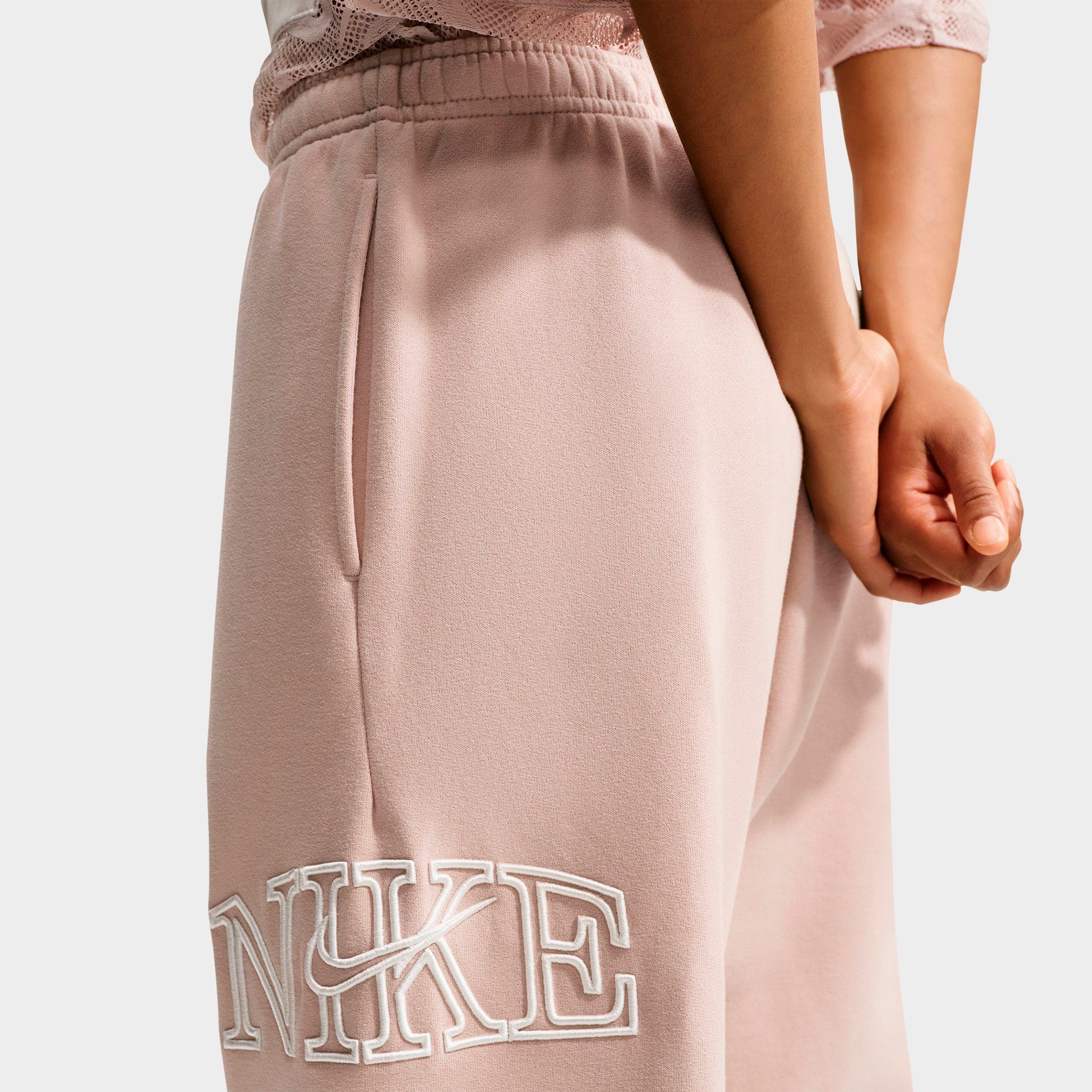 Women's Nike Studio Fleece Medium-Weight "Graphic Pack" Oversized Cuffed Logo Pants