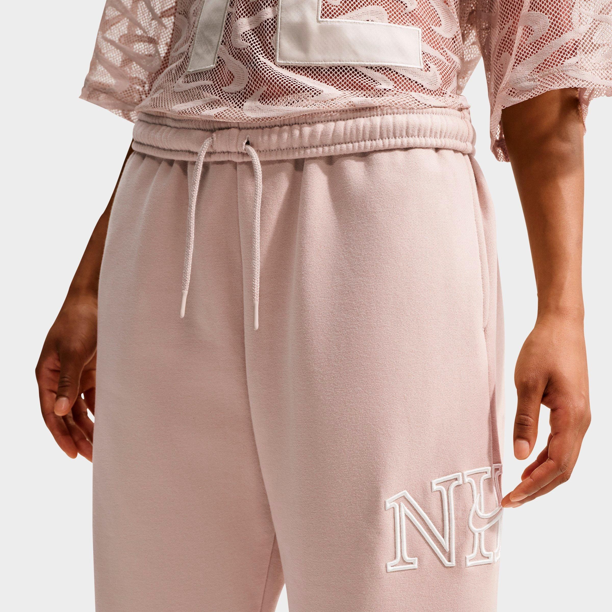 Women's Nike Studio Fleece Medium-Weight "Graphic Pack" Oversized Cuffed Logo Pants