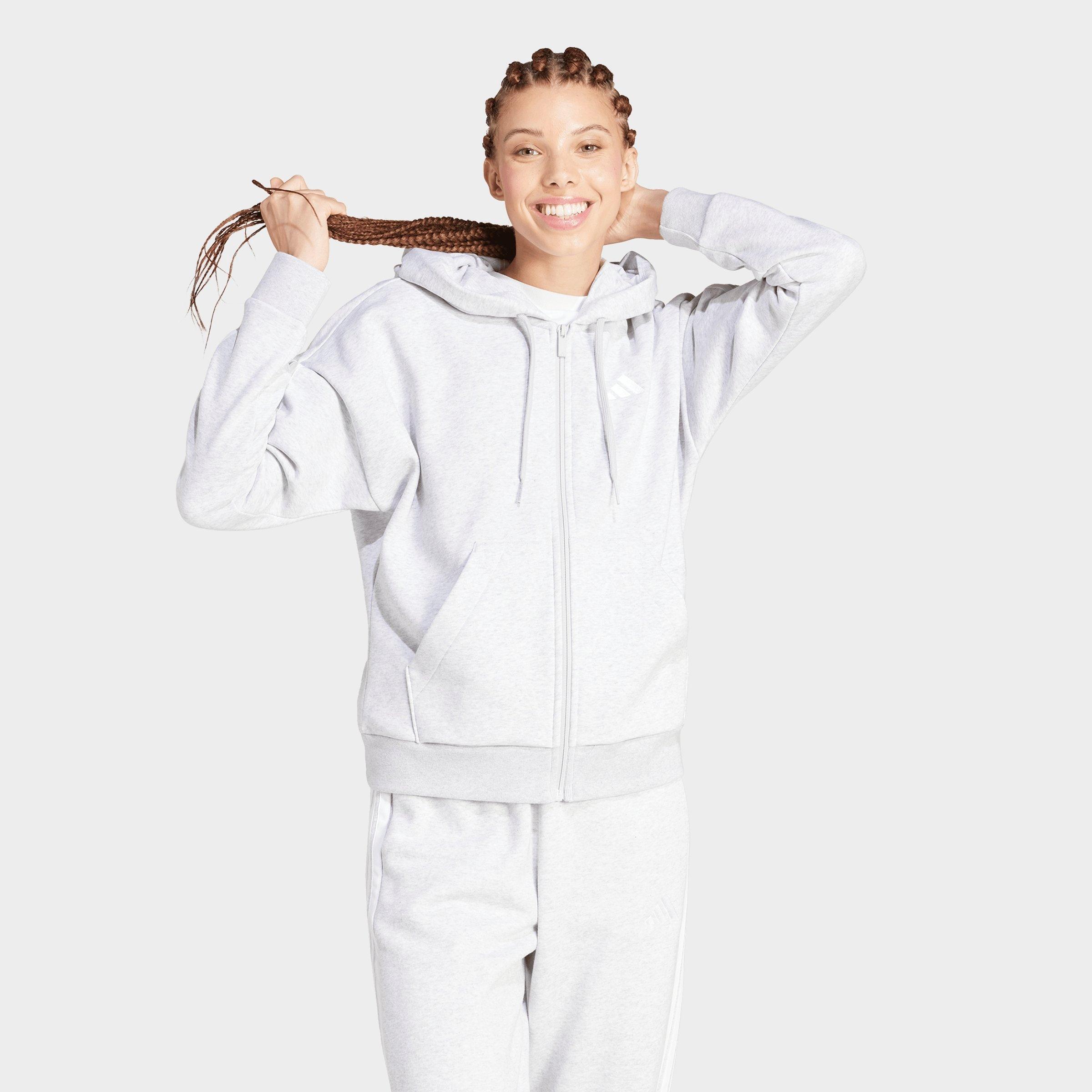 Women's adidas Sportswear Essentials 3-Stripes Full-Zip Fleece Hoodie