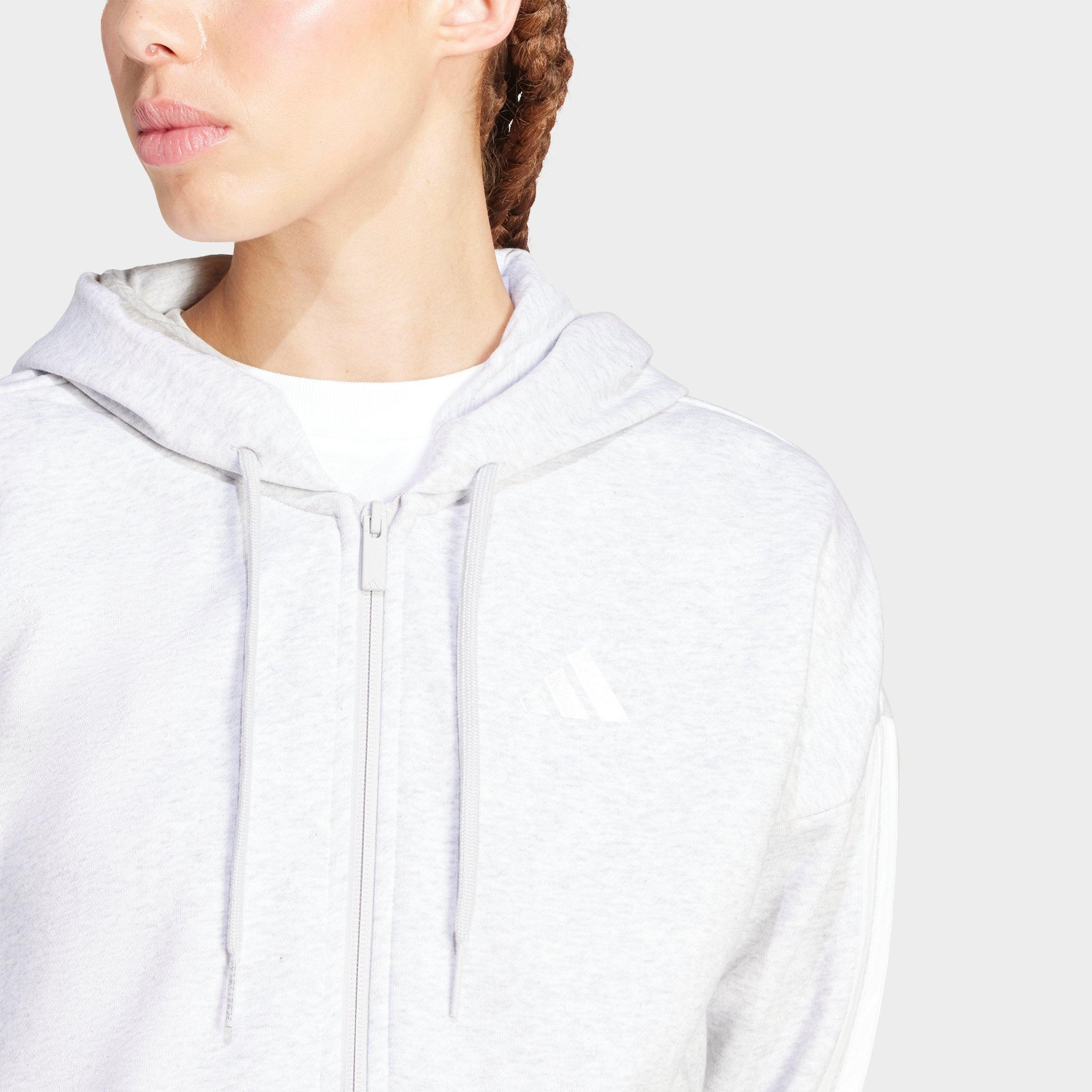 Women's adidas Sportswear Essentials 3-Stripes Full-Zip Fleece Hoodie