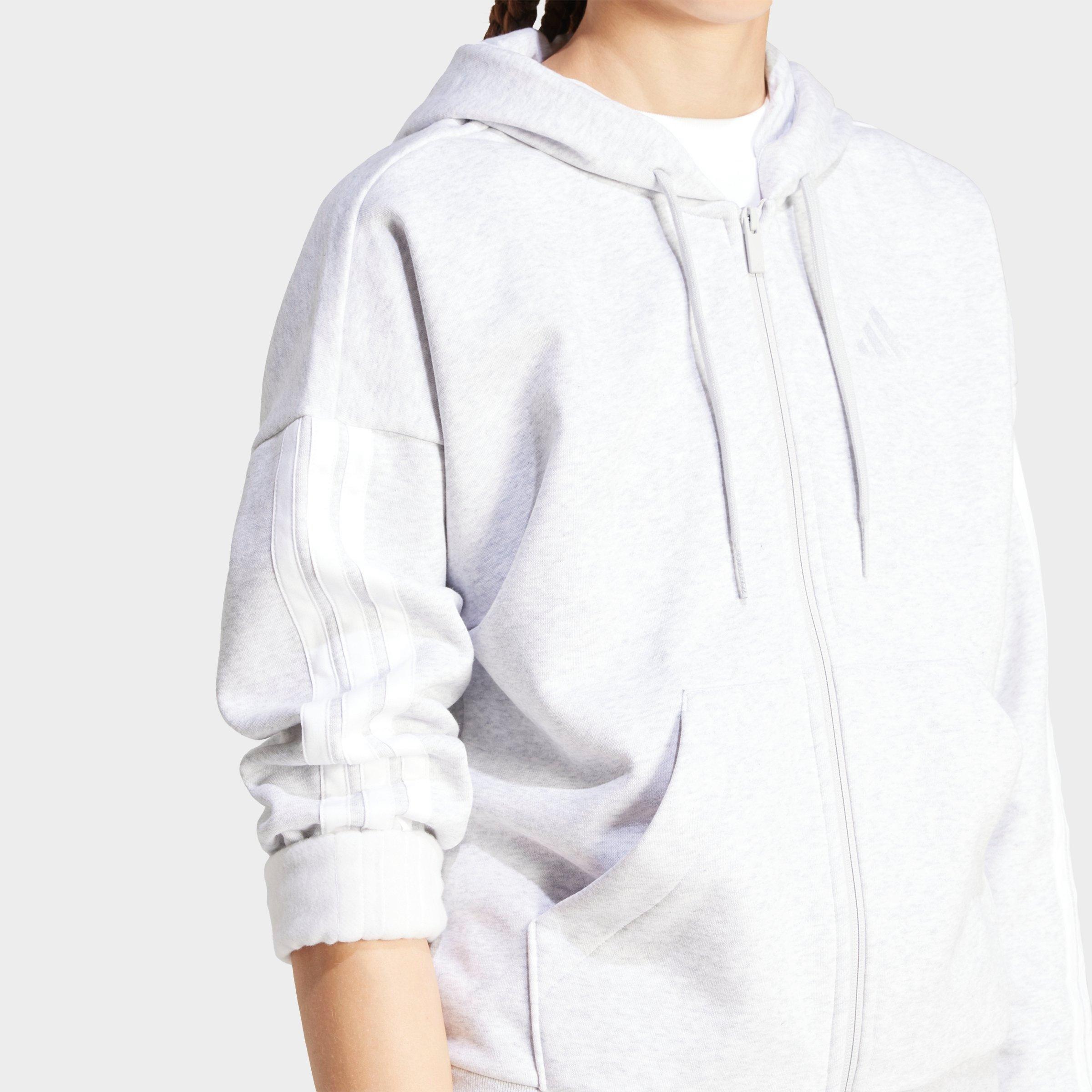 Women's adidas Sportswear Essentials 3-Stripes Full-Zip Fleece Hoodie