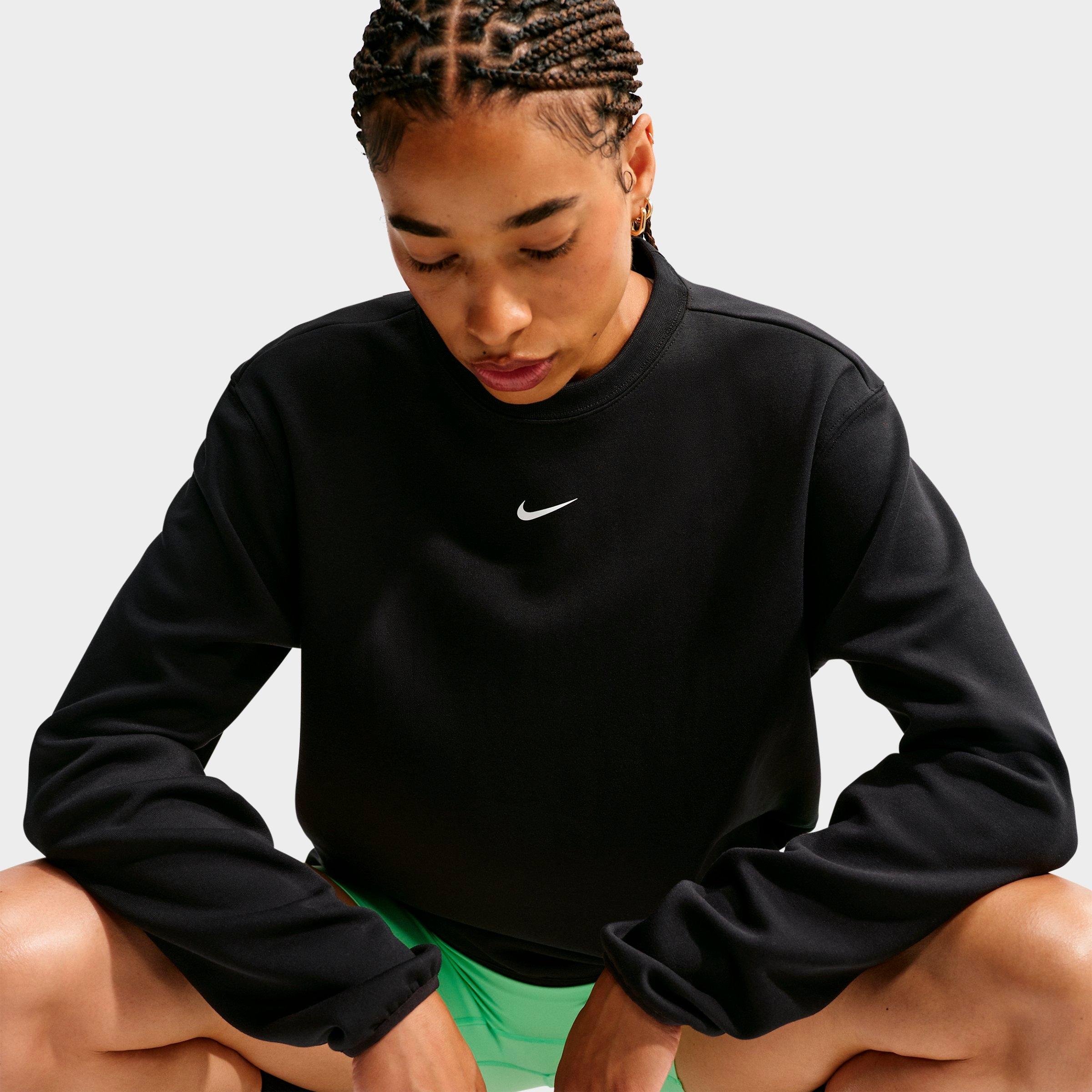 Women's Nike Studio Fleece Sport Dri-FIT Crewneck Sweatshirt