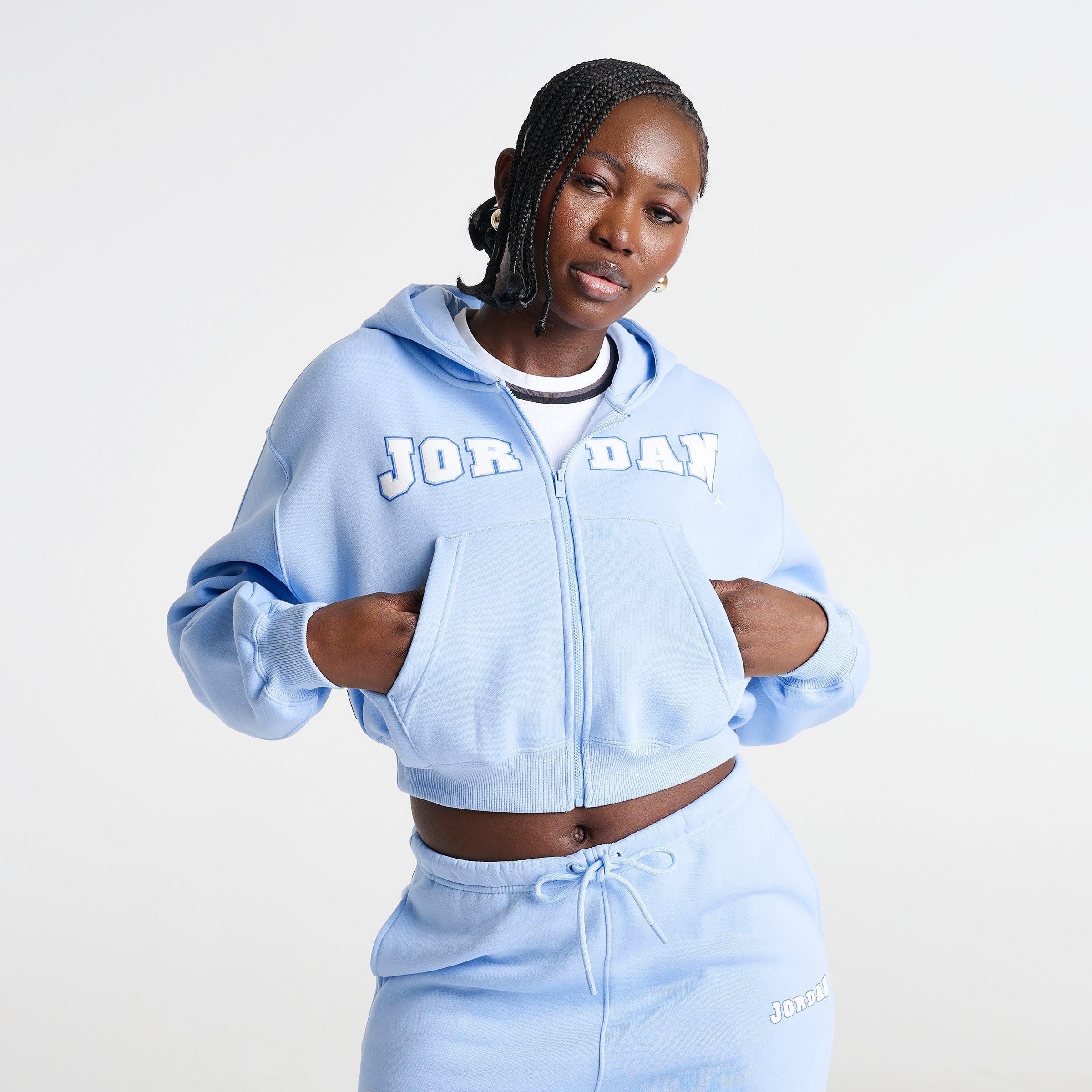 Women's Jordan Brooklyn Varsity Cropped Full-Zip Hoodie