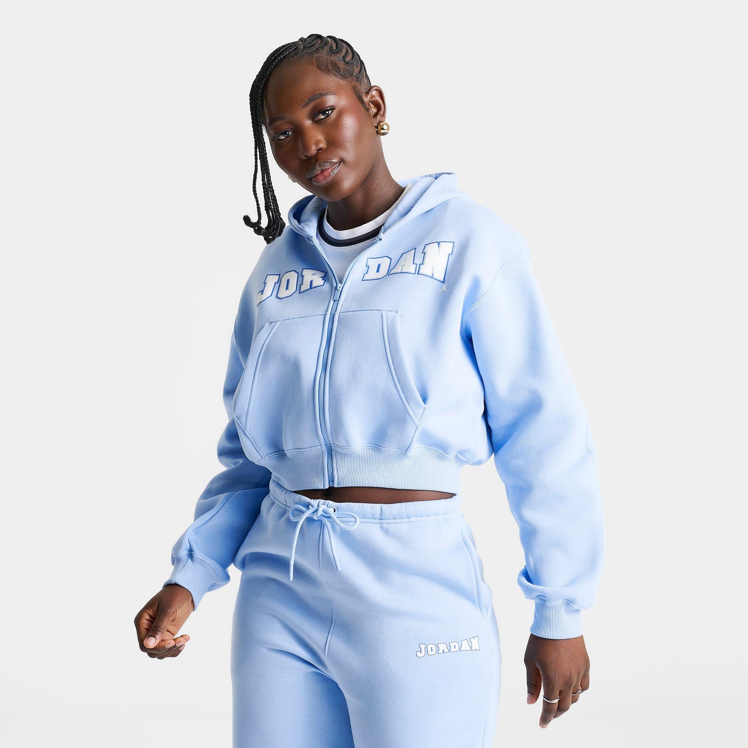 Women's Jordan Brooklyn Varsity Cropped Full-Zip Hoodie
