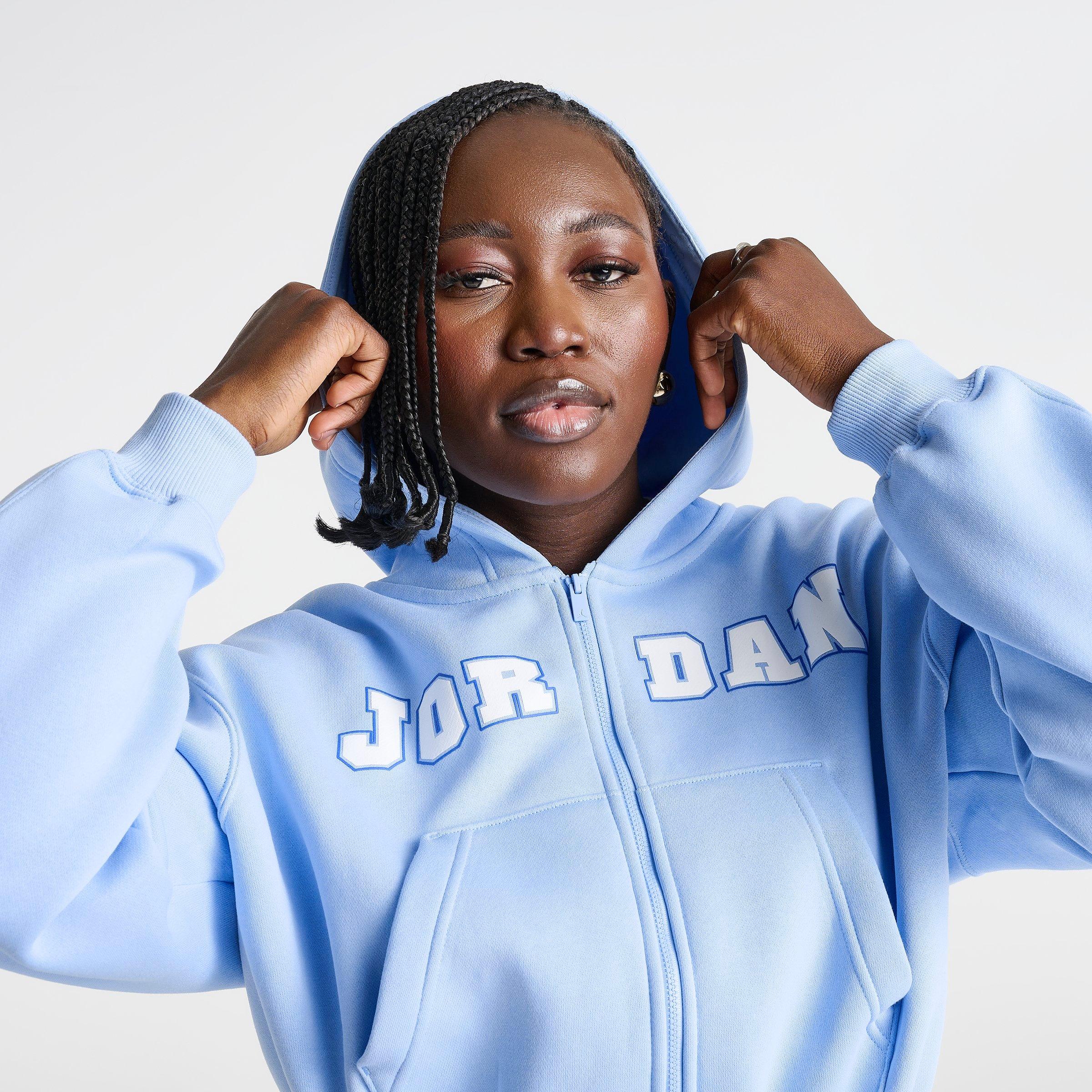 Women's Jordan Brooklyn Varsity Cropped Full-Zip Hoodie