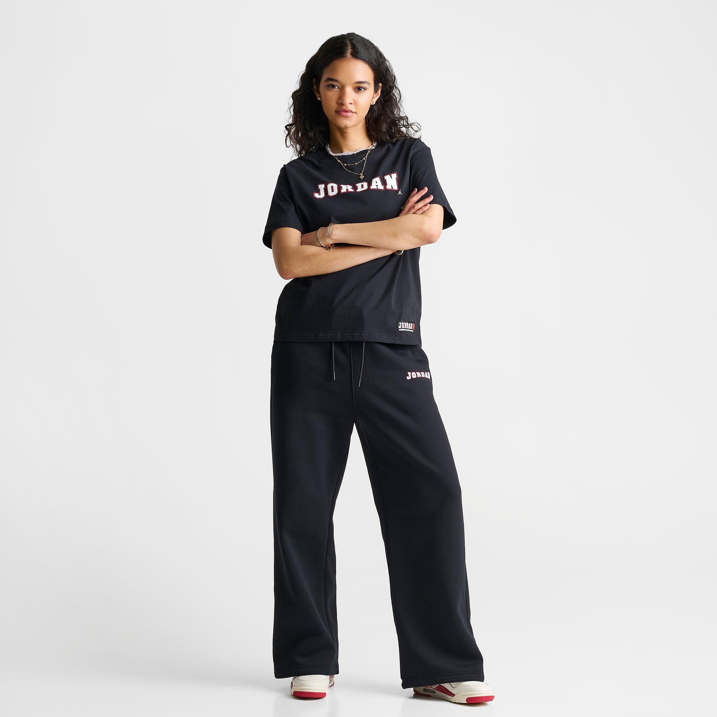 Women's Jordan Brooklyn Fleece Varsity Wide-Leg Sweatpants