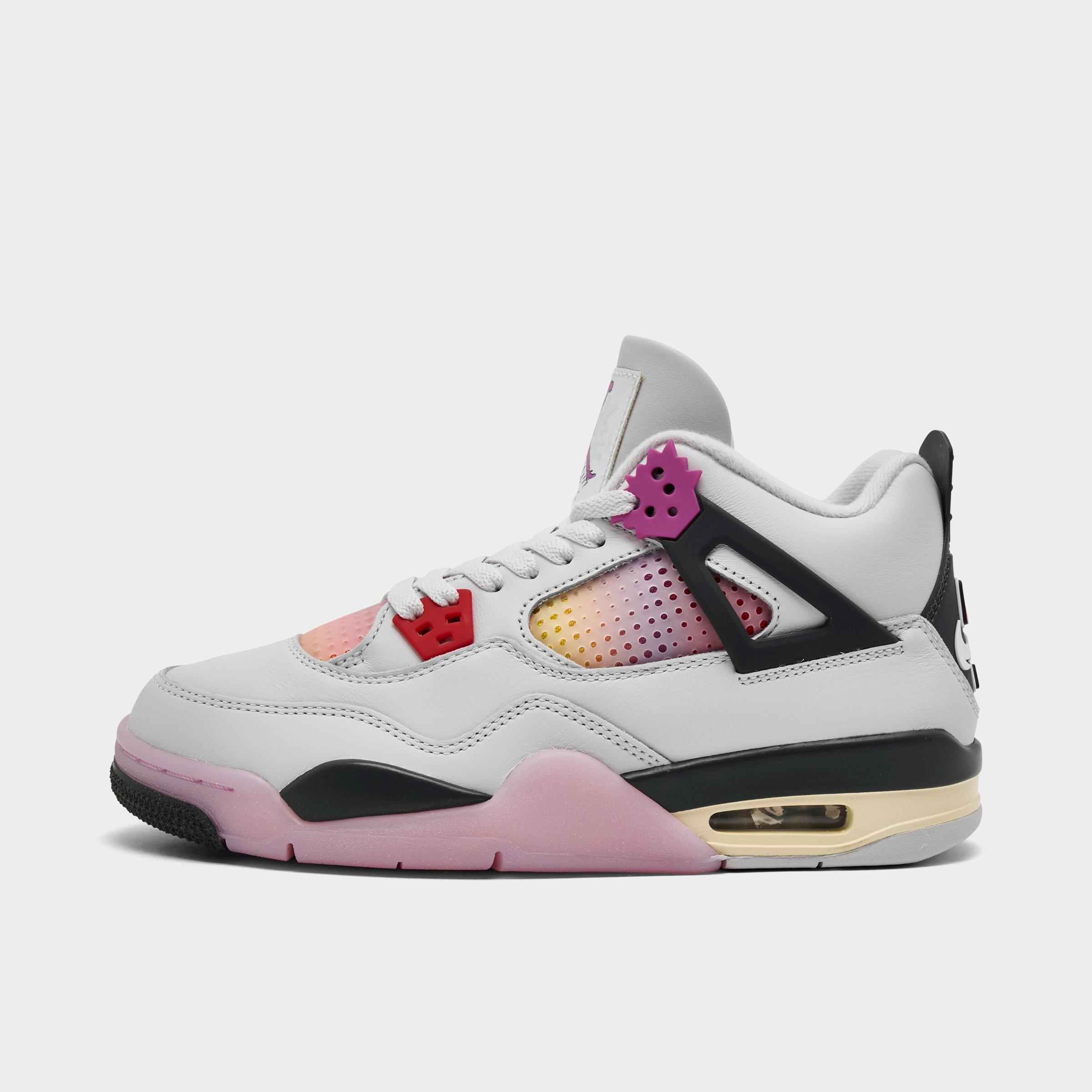 Big Kids' Air Jordan Retro 4 Basketball Shoes