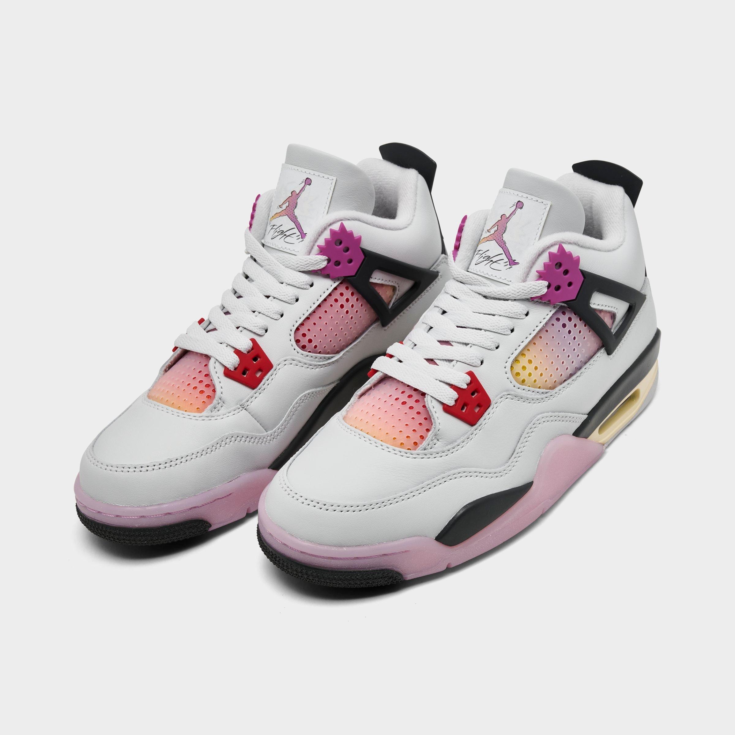 Big Kids' Air Jordan Retro 4 Basketball Shoes