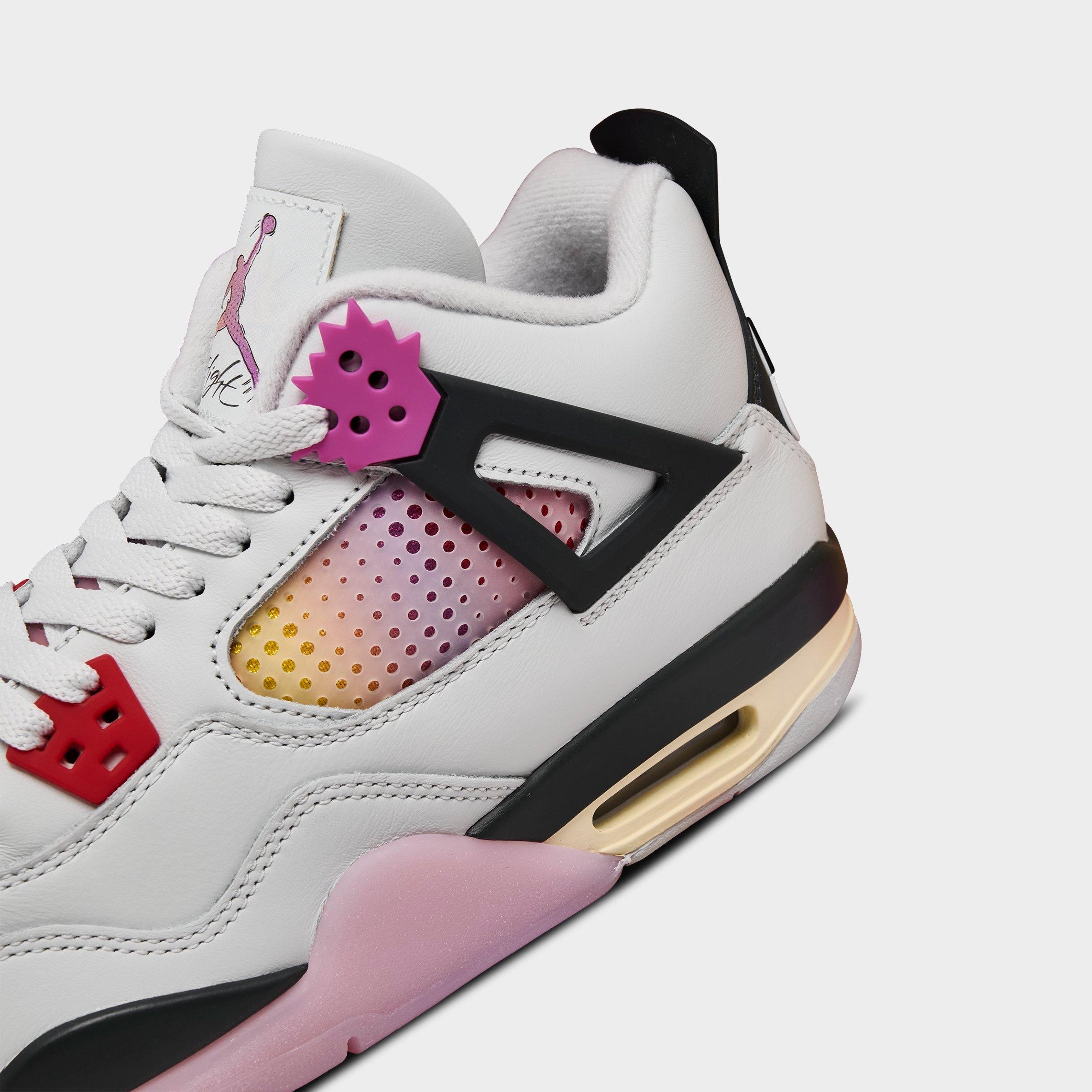 Big Kids' Air Jordan Retro 4 Basketball Shoes