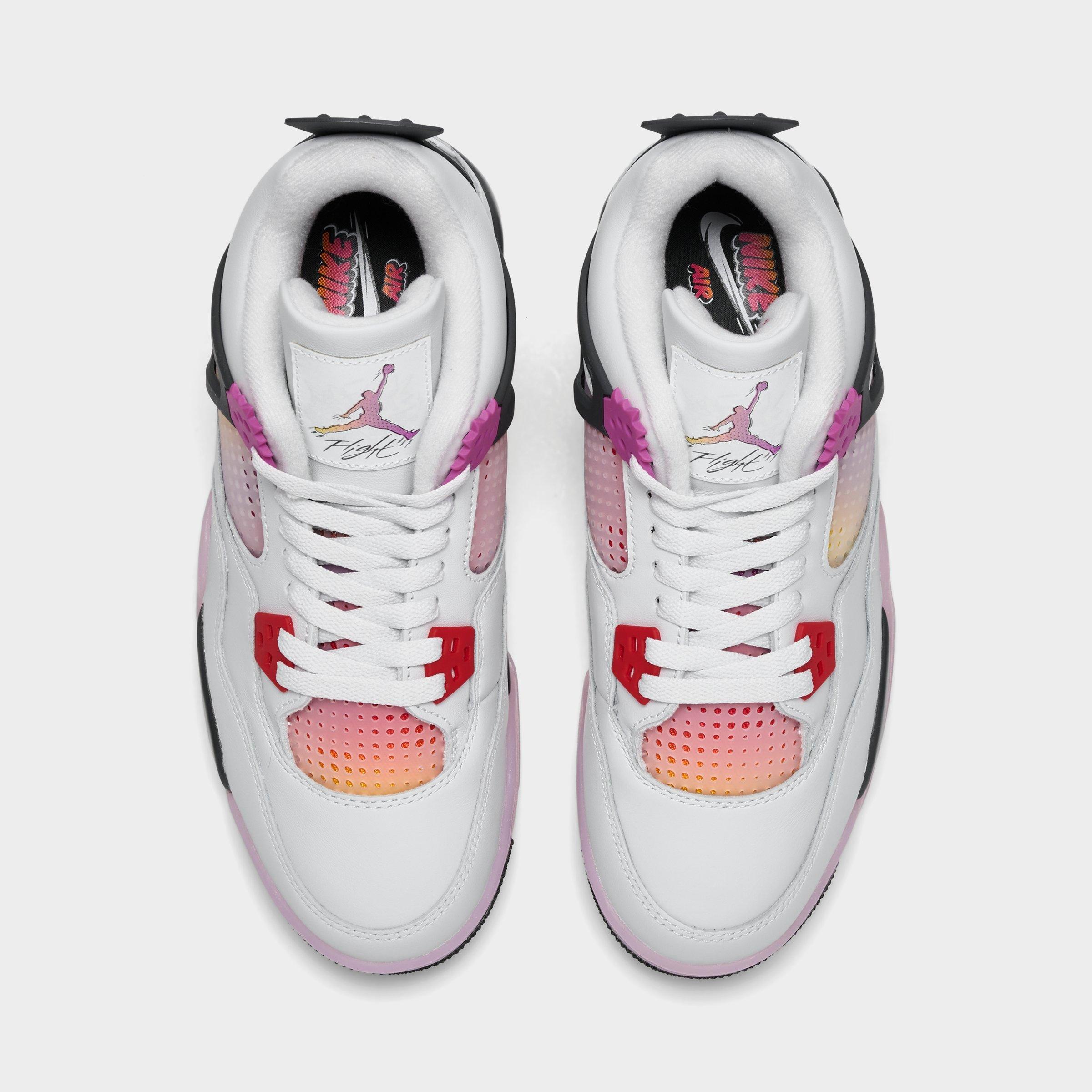 Big Kids' Air Jordan Retro 4 Basketball Shoes
