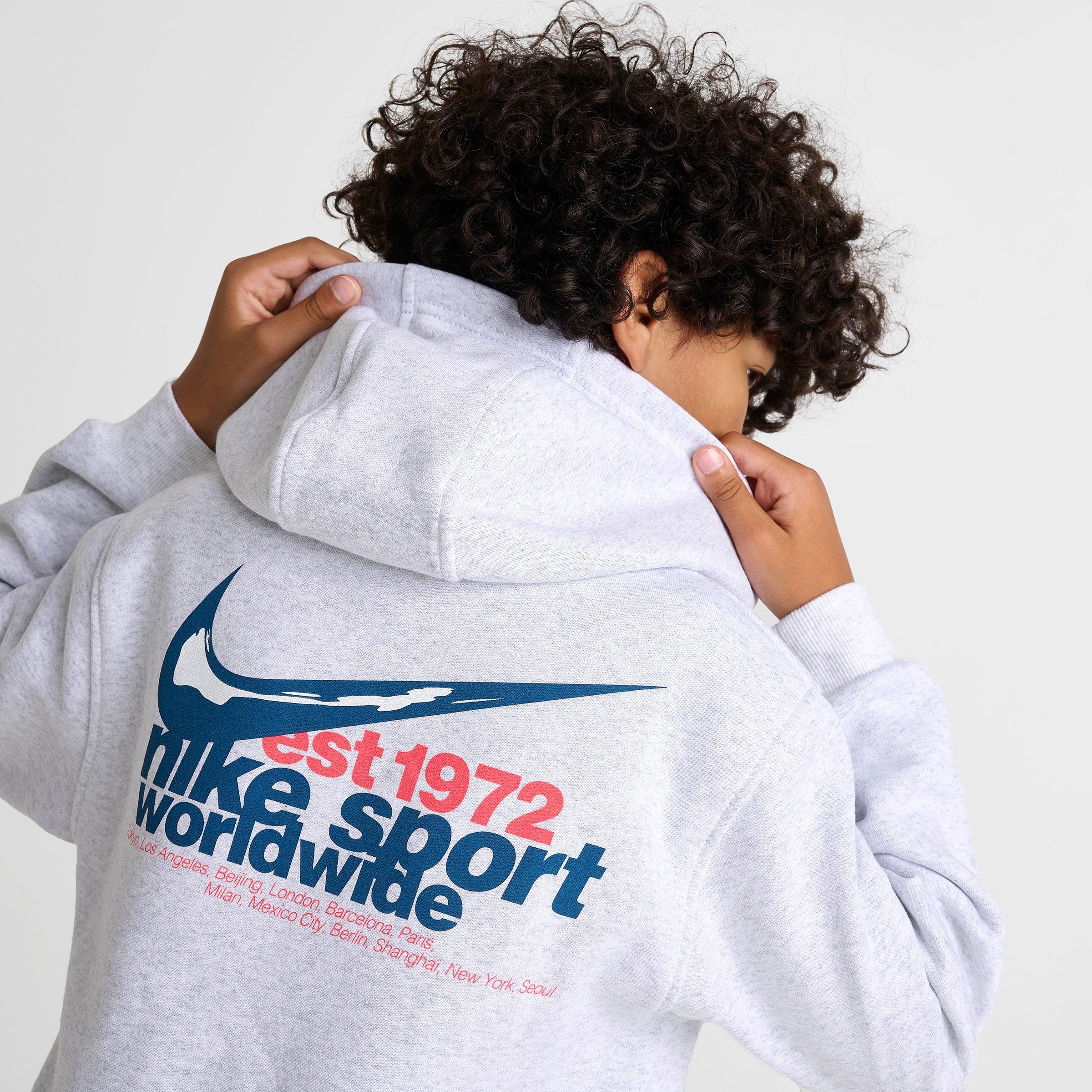 Big Kids' Nike Sportswear Club Fleece 1972 Pullover Hoodie