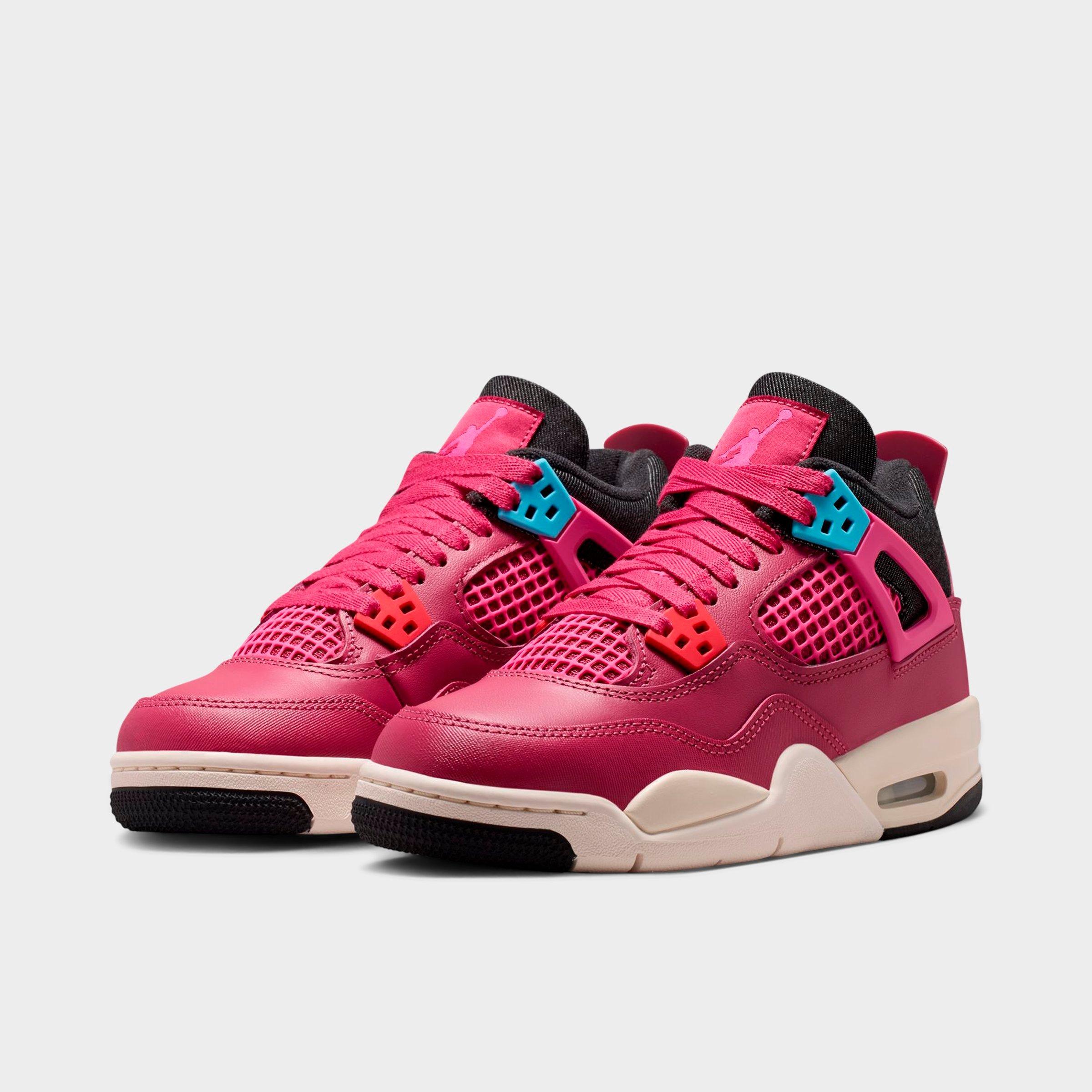 Girls' Big Kids' Air Jordan Retro 4 Basketball Shoes