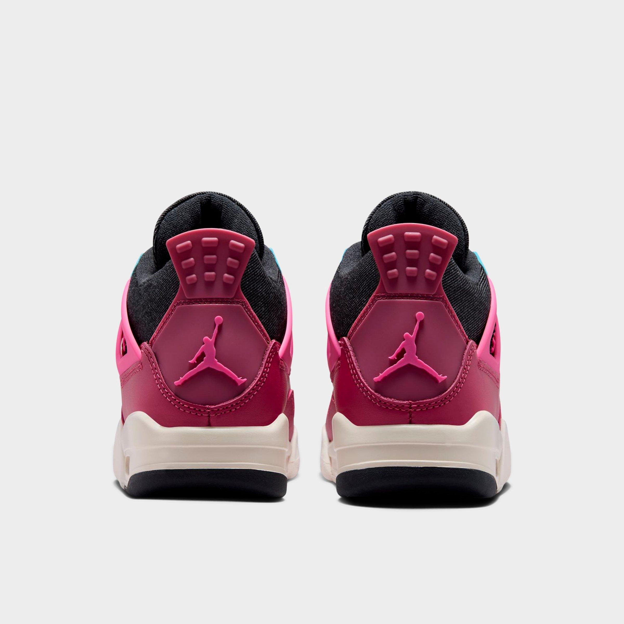 Girls' Big Kids' Air Jordan Retro 4 Basketball Shoes