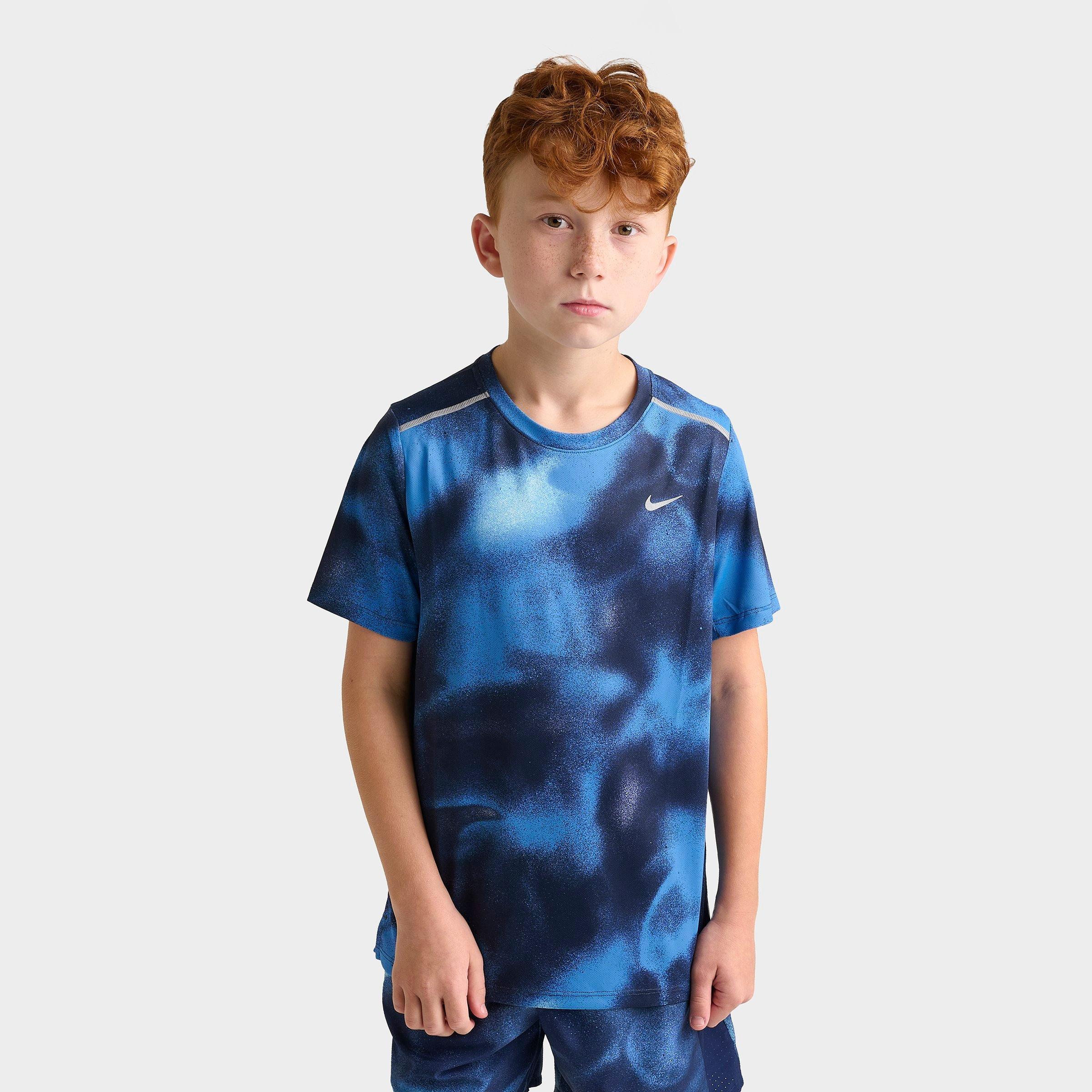 Big Kids' Nike Miler Dri-FIT Printed Training T-Shirt
