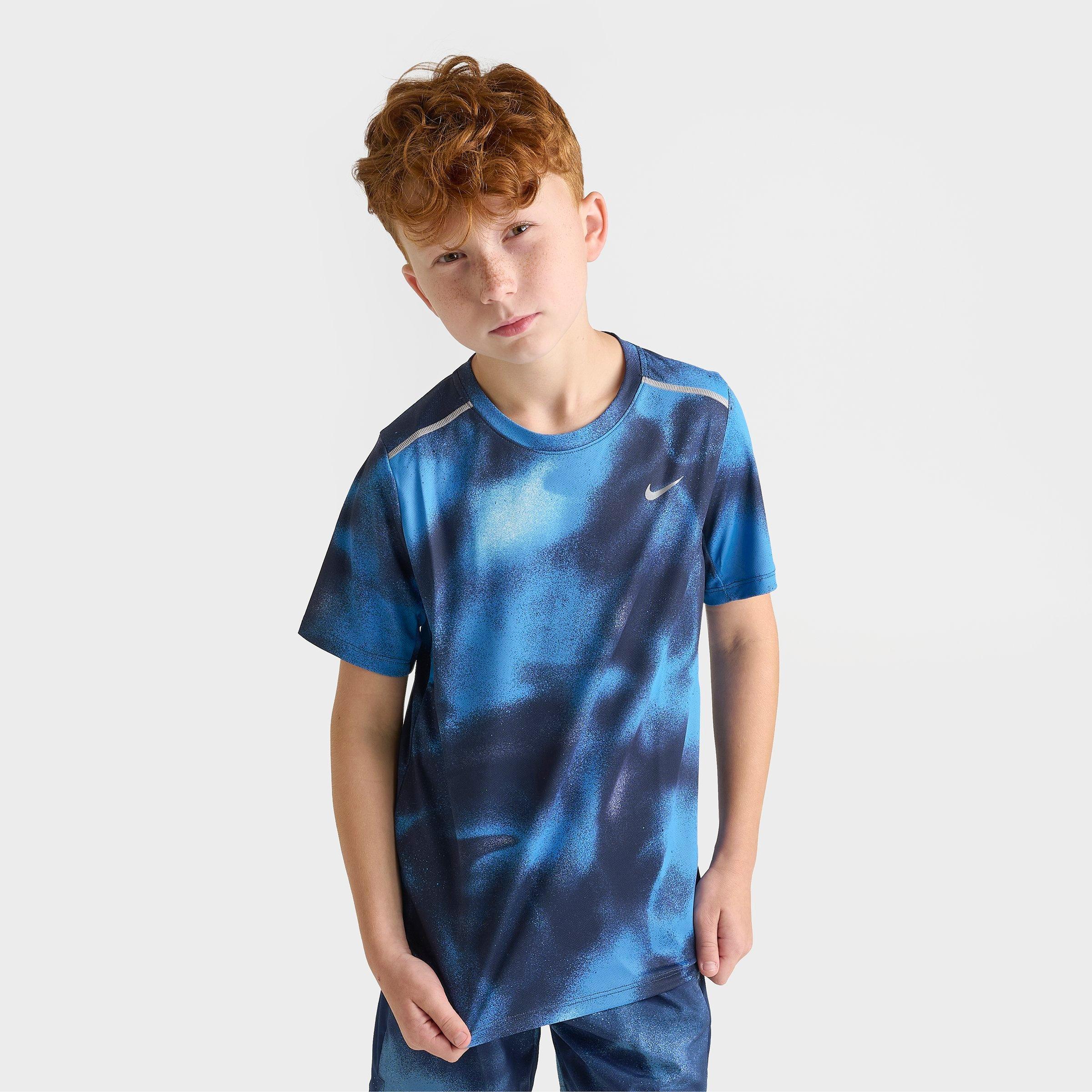 Big Kids' Nike Miler Dri-FIT Printed Training T-Shirt