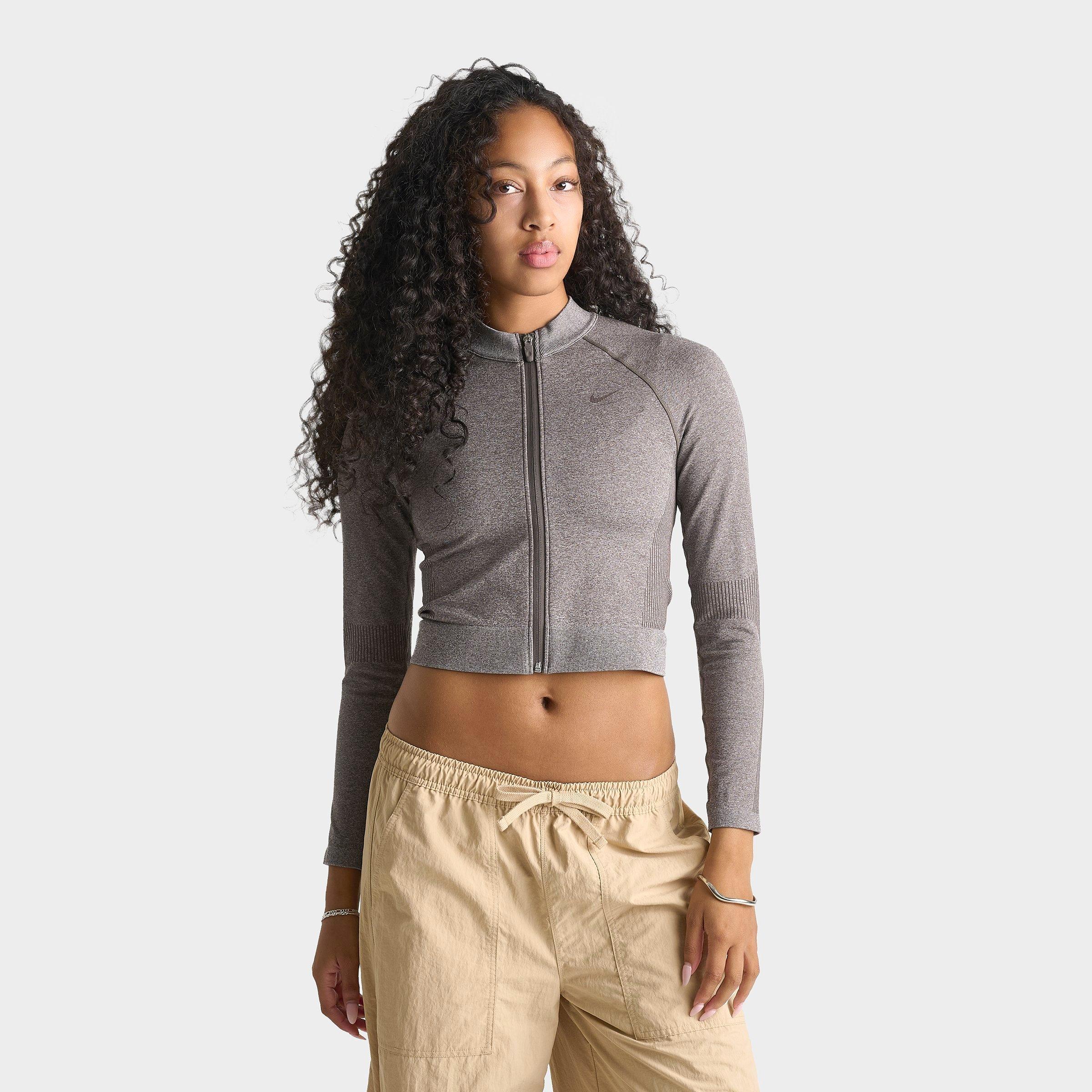 Women's Nike Pro Seamless Cropped Full-Zip Training Top | JD Sports