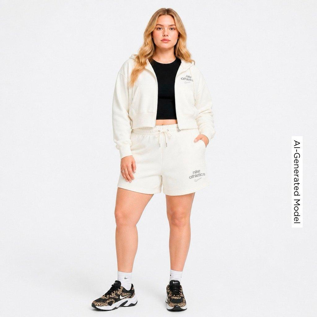 Women's Nike Sportswear Phoenix Fleece Cropped Full-Zip Hoodie