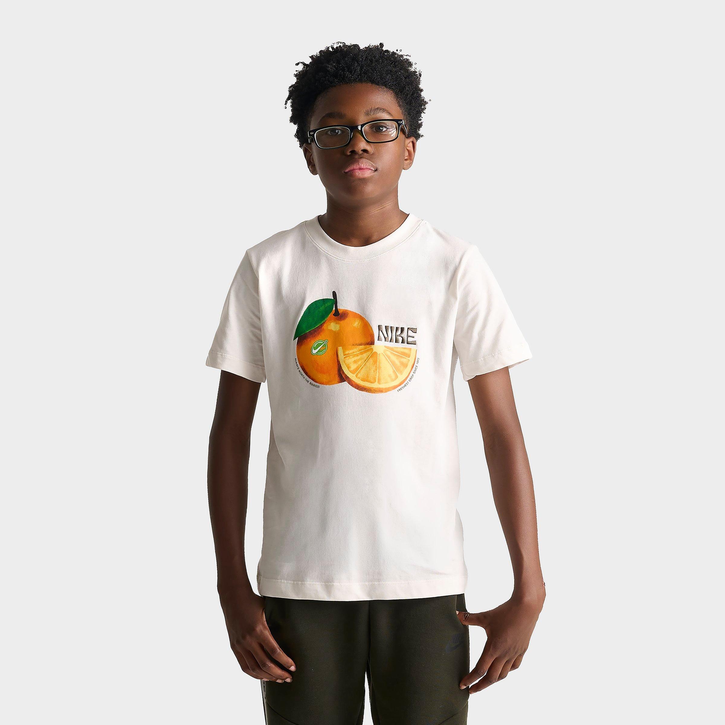 Big Kids' Nike Sportswear Orange Graphic T-Shirt