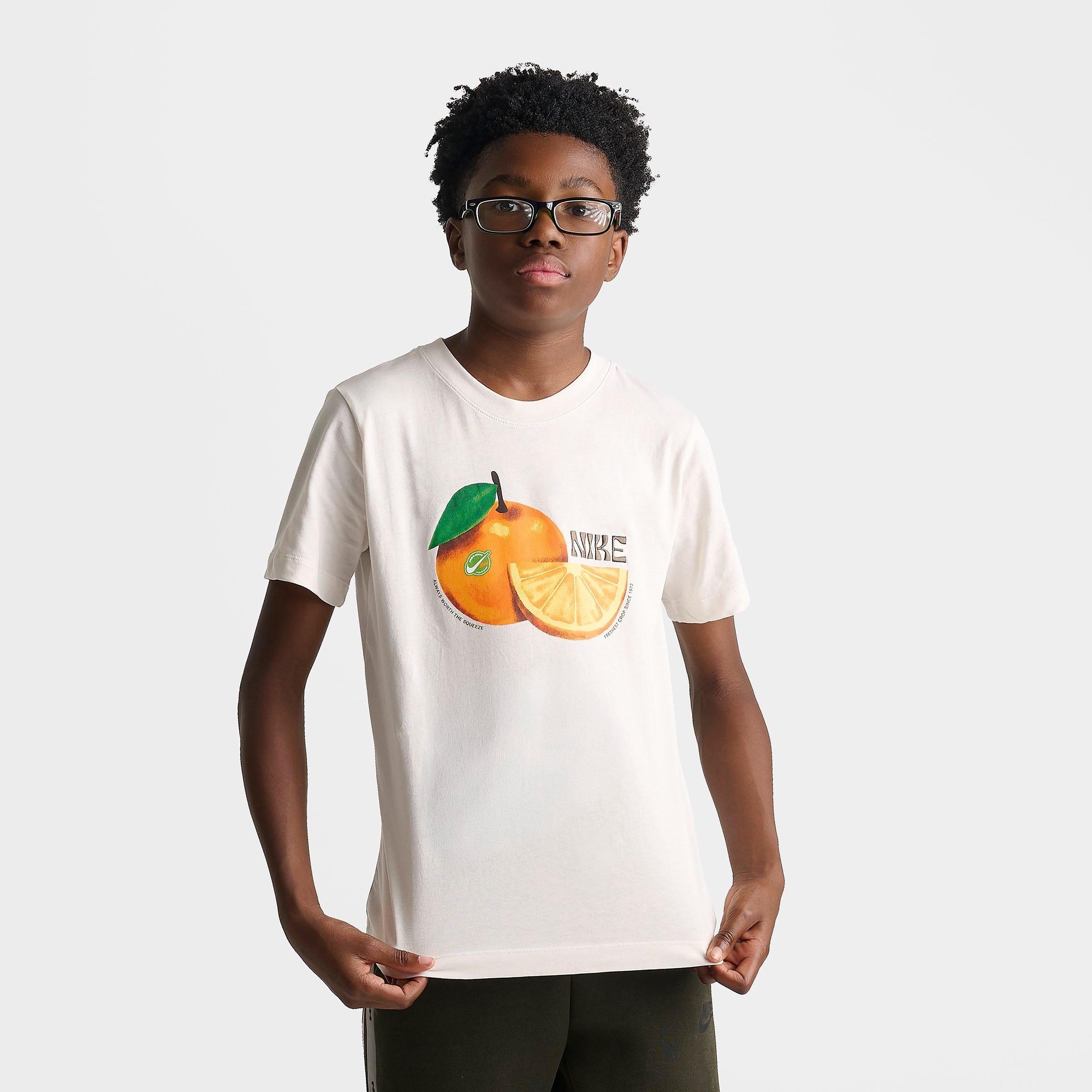 Big Kids' Nike Sportswear Orange Graphic T-Shirt