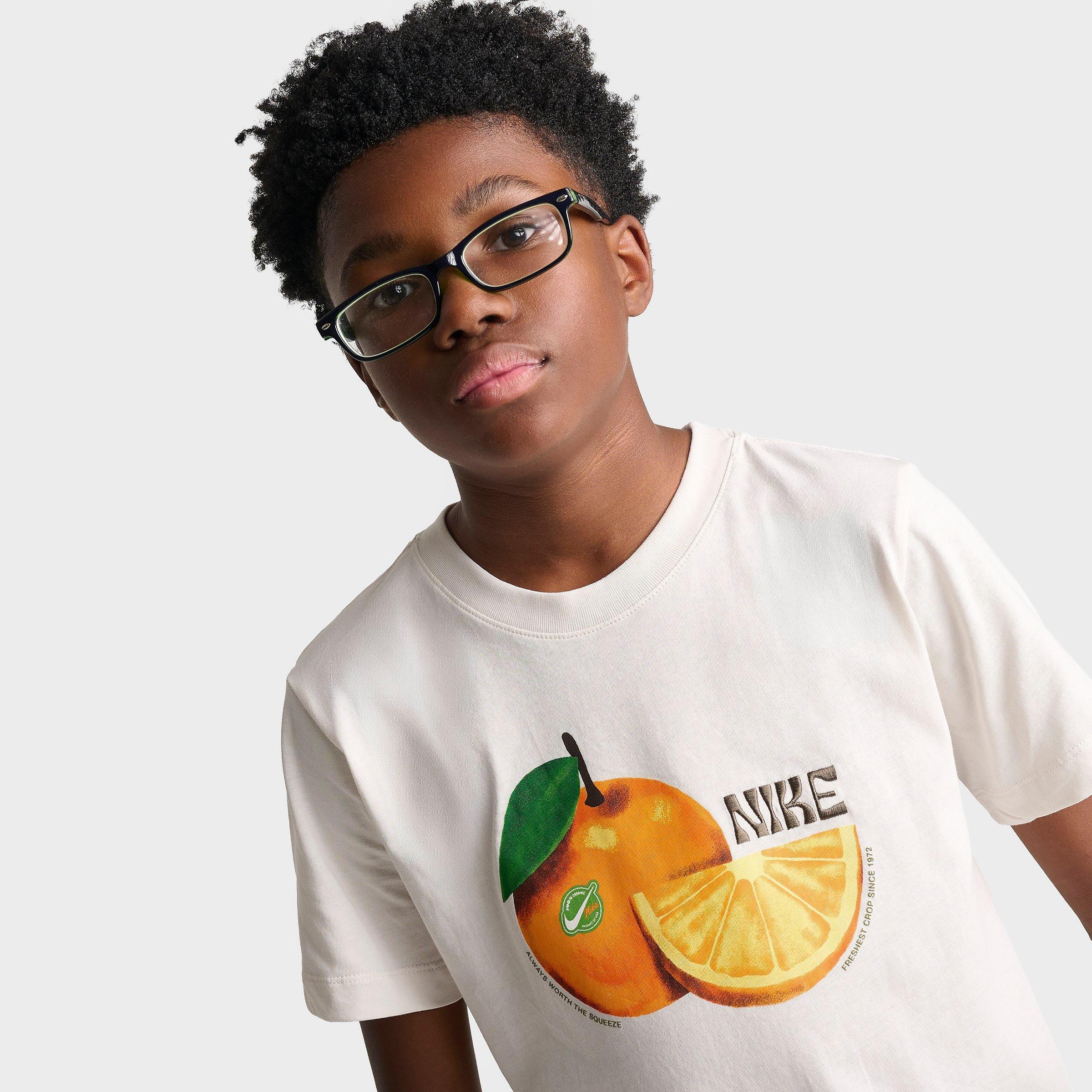 Big Kids' Nike Sportswear Orange Graphic T-Shirt