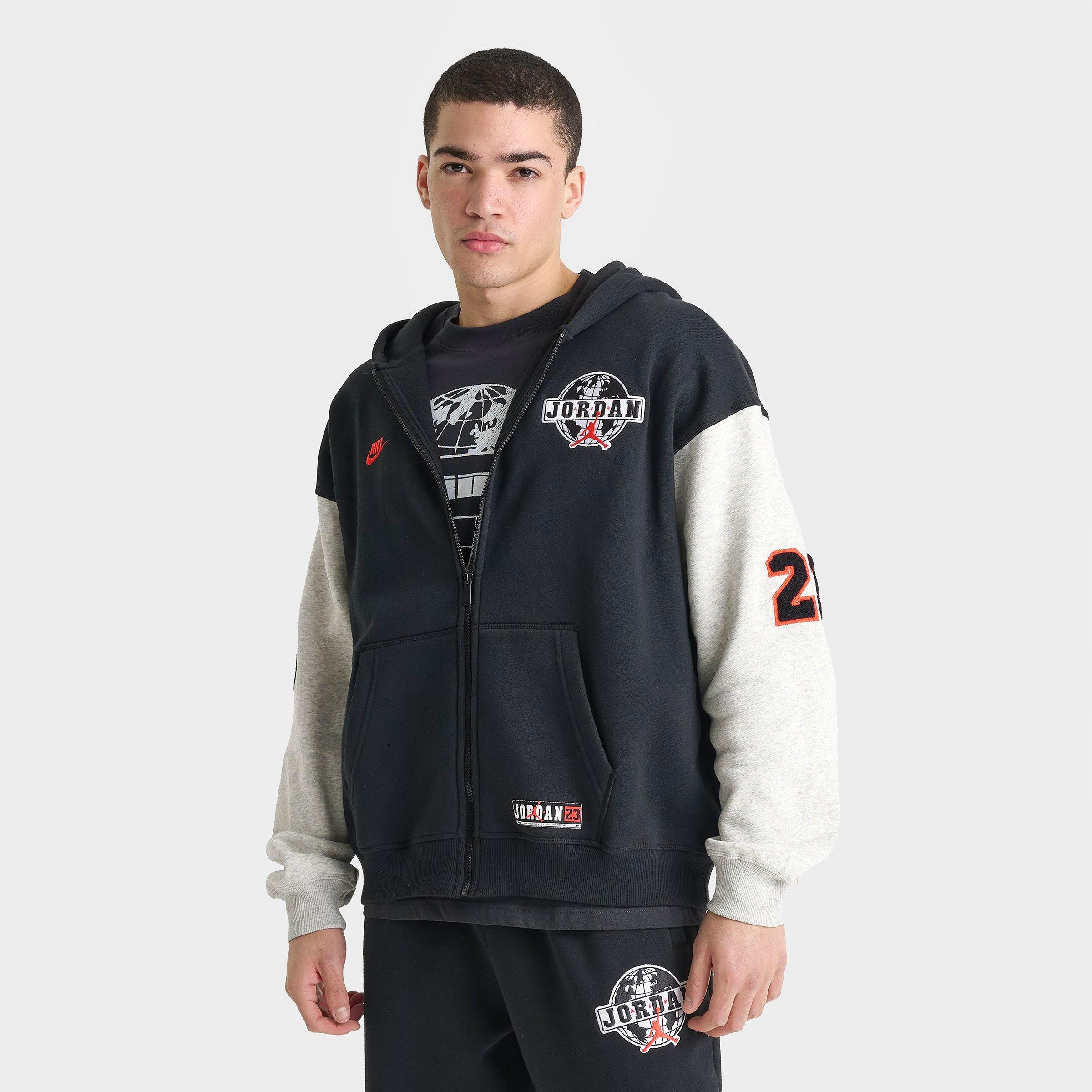 Men's Jordan Brooklyn Varsity Oversized Full-Zip Hoodie