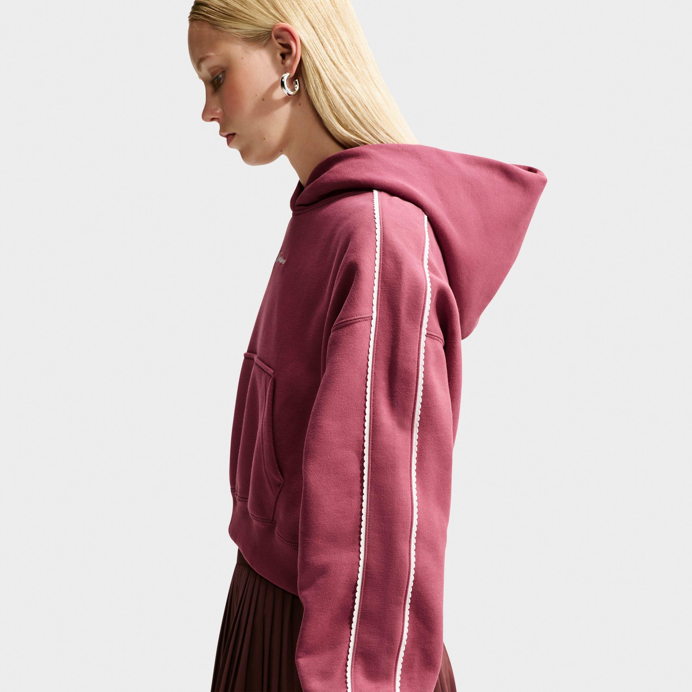 Women's Nike Studio Fleece Medium Weight "Graphic Pack" Cropped Pullover Hoodie