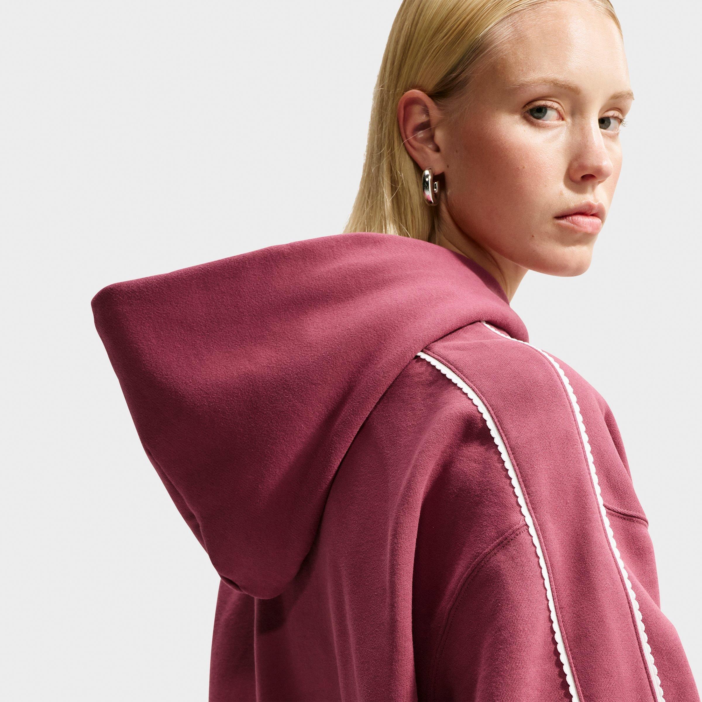 Women's Nike Studio Fleece Medium Weight "Graphic Pack" Cropped Pullover Hoodie