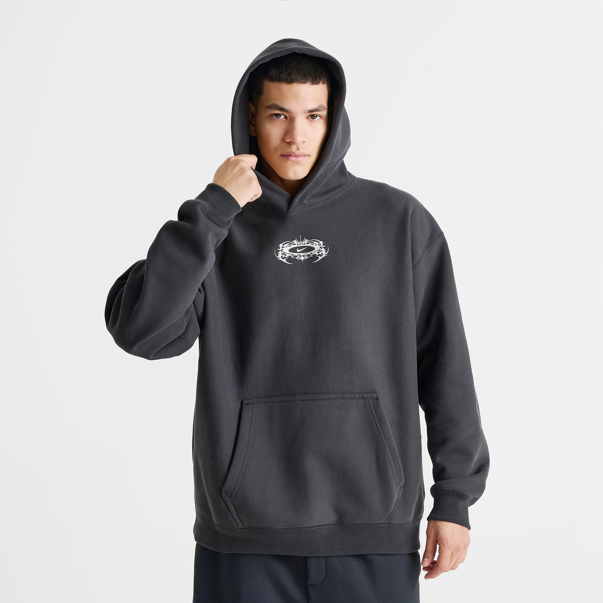 Men's Nike Solo Swoosh Lightning Graphic Fleece Pullover Hoodie