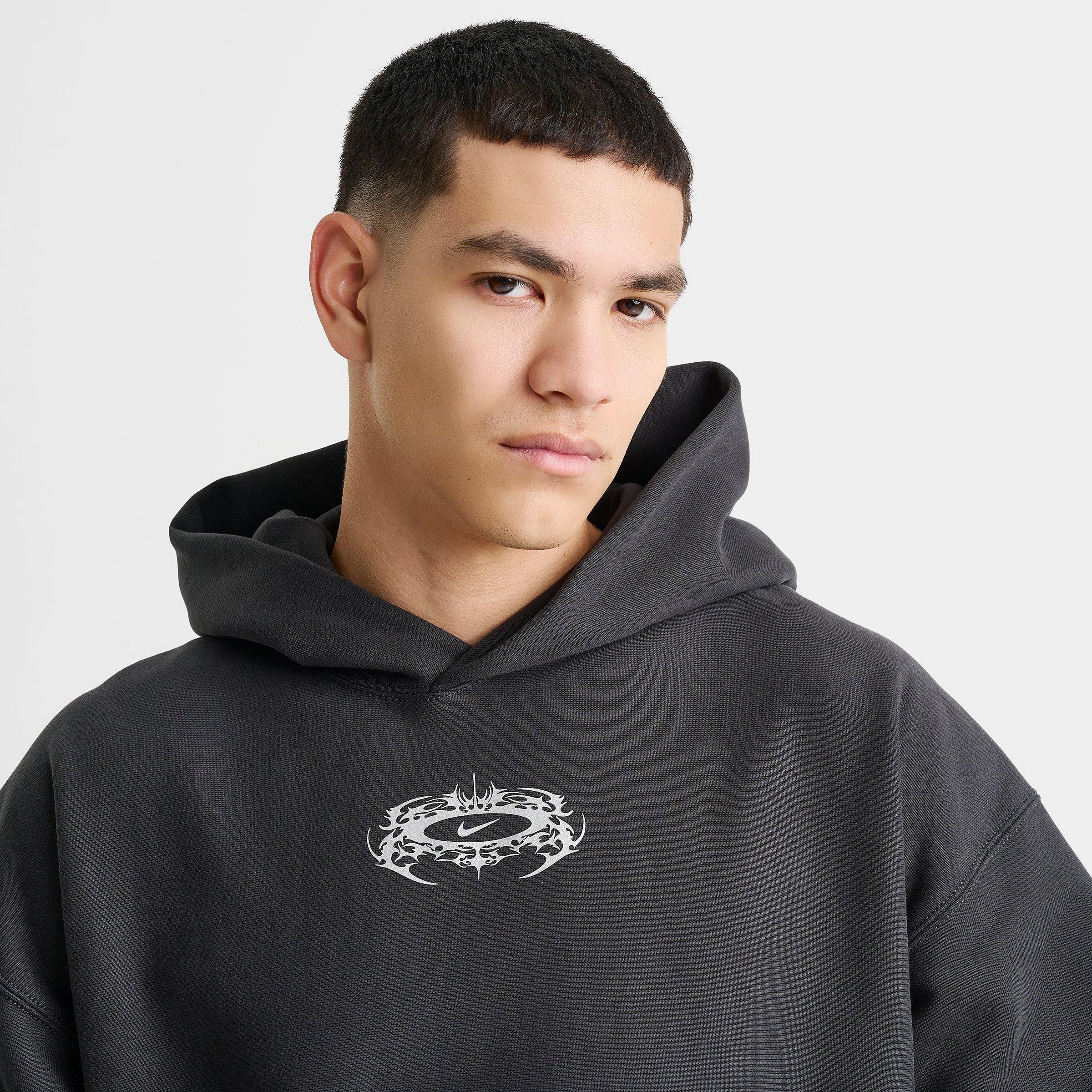 Men's Nike Solo Swoosh Lightning Graphic Fleece Pullover Hoodie