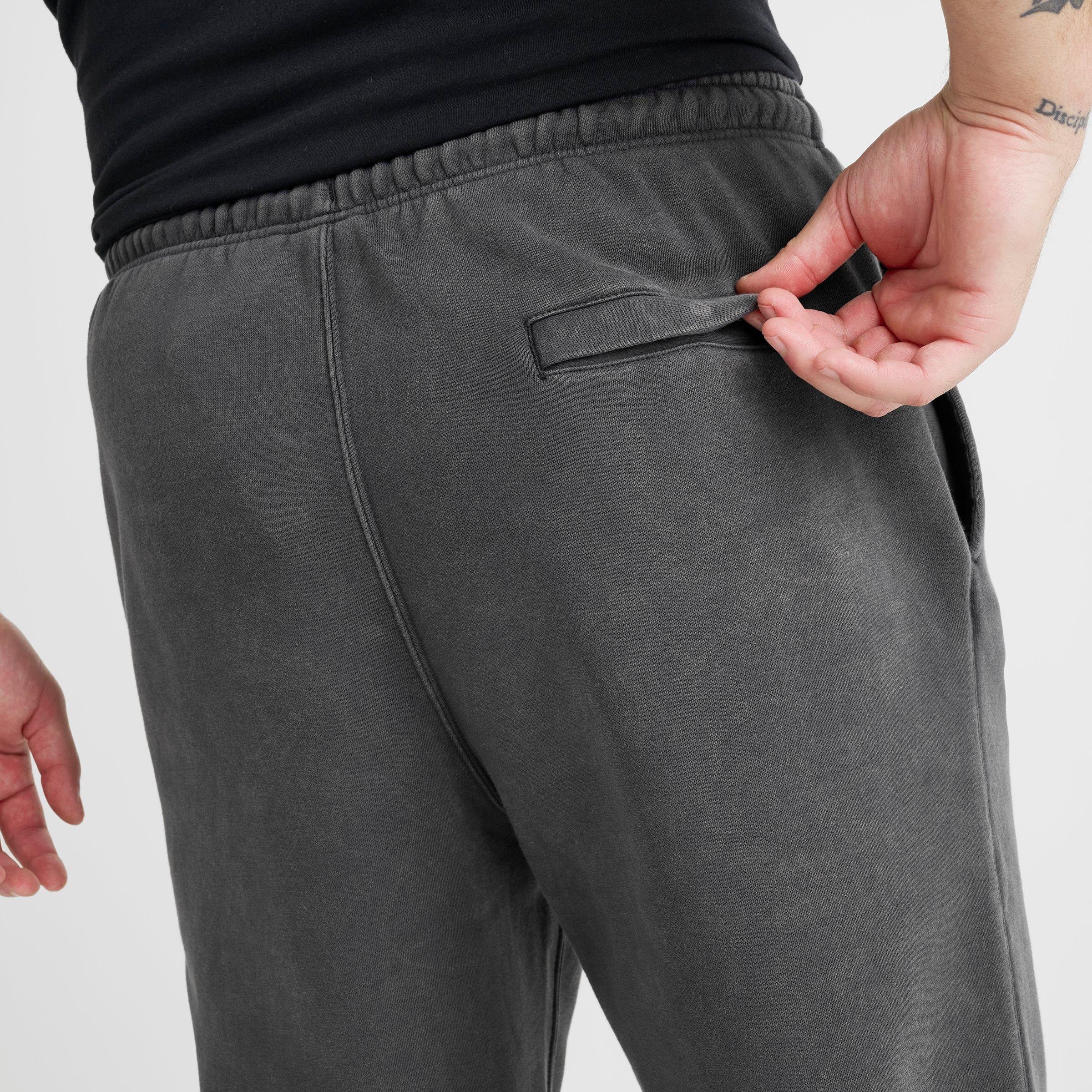 Men's Nike Sportswear Club Washed Cuffed Fleece Pants