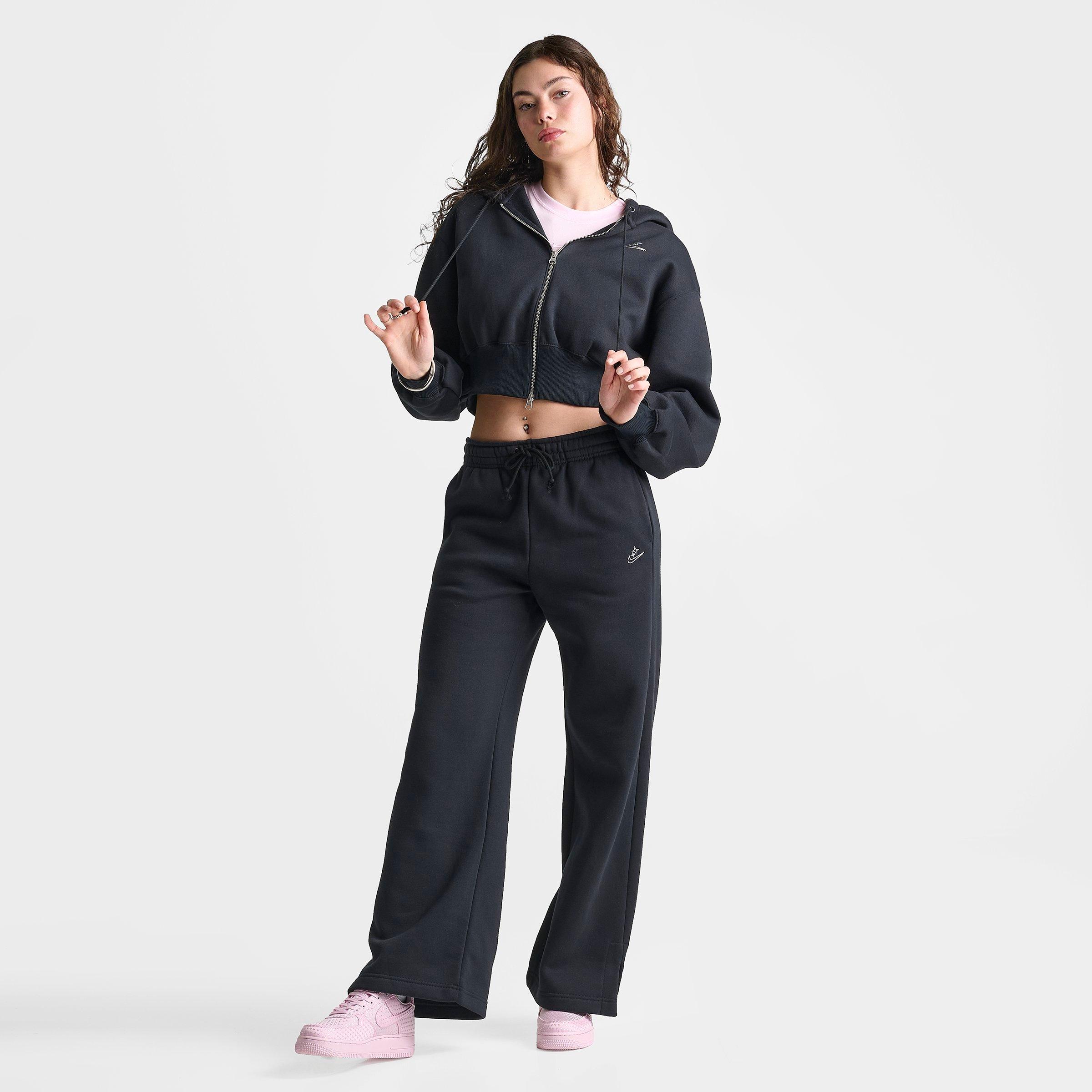 Women's Nike Sportswear Phoenix Fleece Goddess Cropped Full-Zip Hoodie