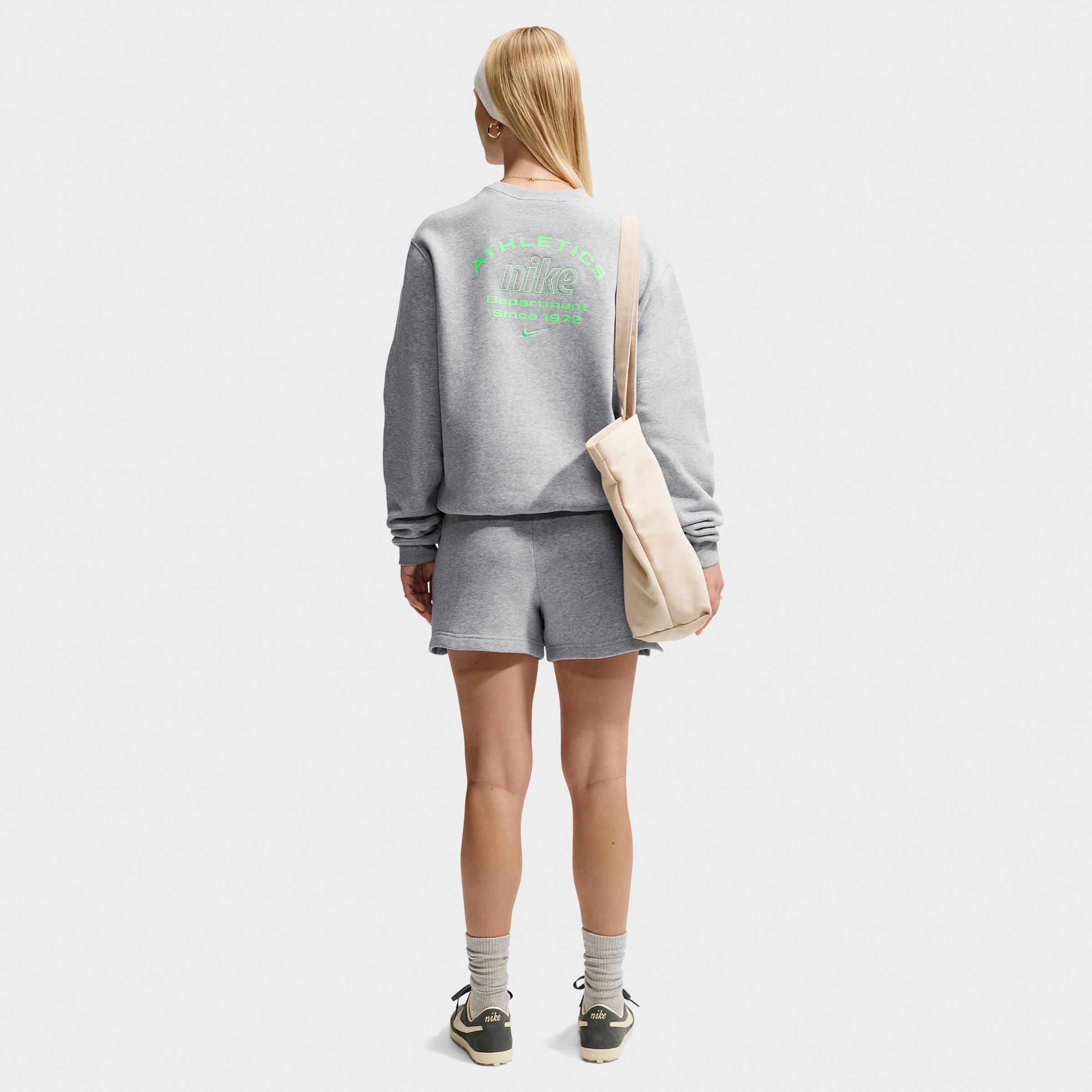 Women's Nike Studio Fleece Medium Weight Athletic Department "Graphic Pack" Crewneck Sweatshirt