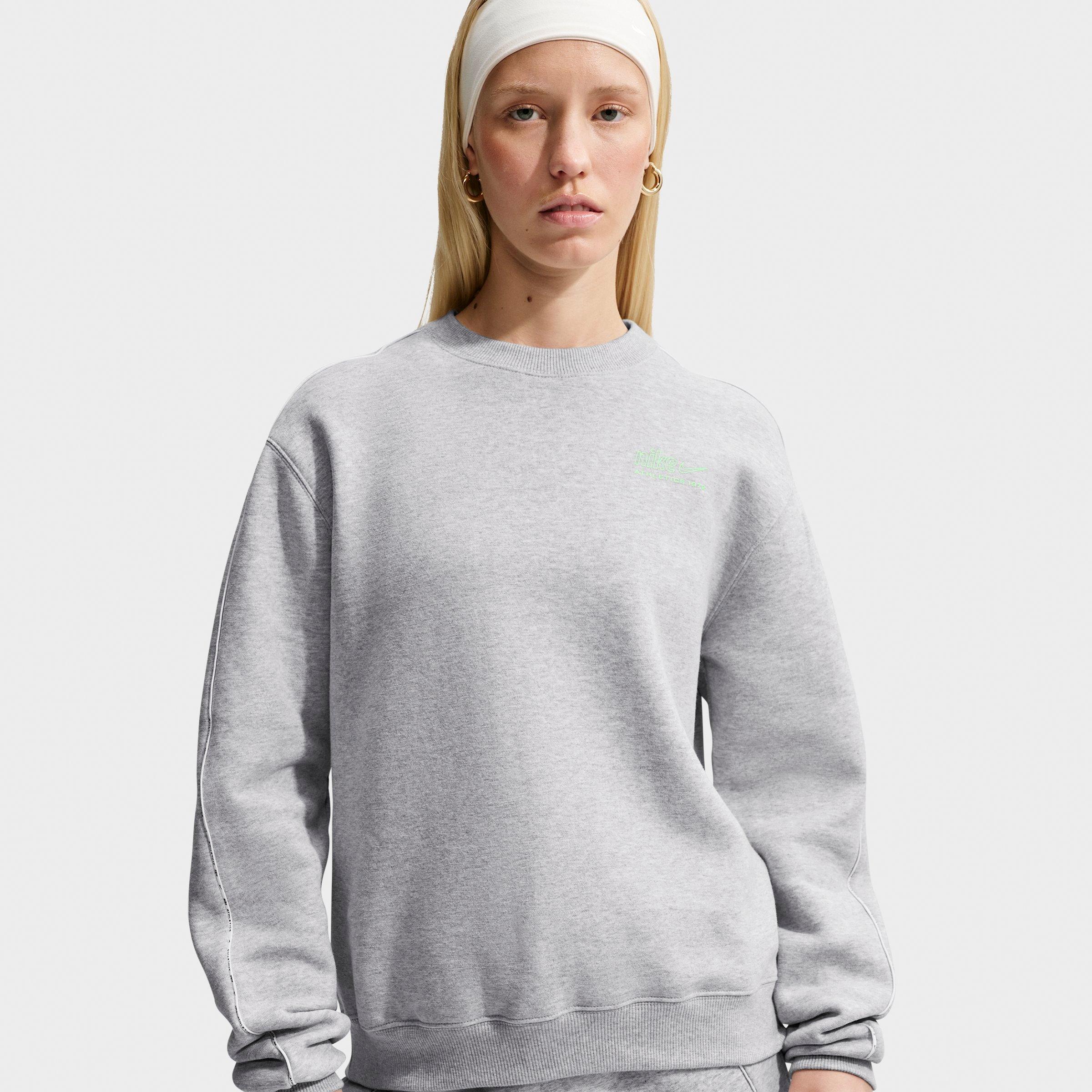 Women's Nike Studio Fleece Medium Weight Athletic Department "Graphic Pack" Crewneck Sweatshirt