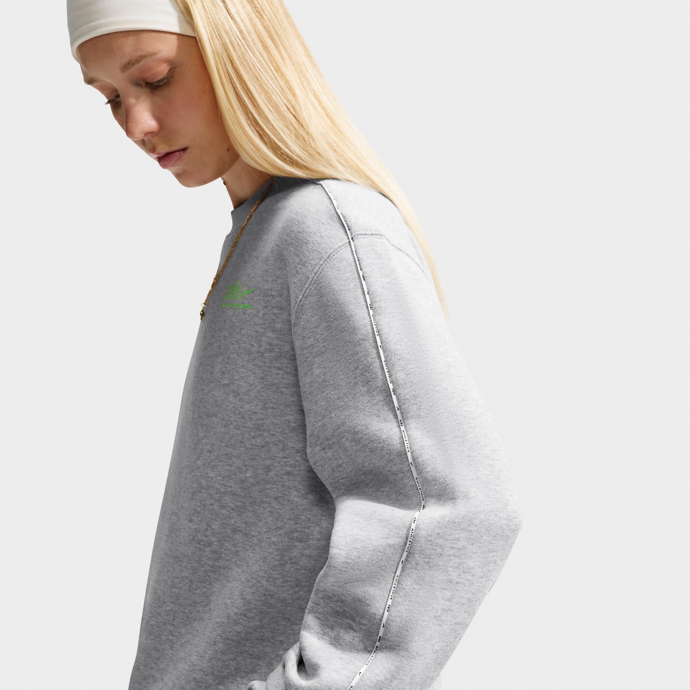 Women's Nike Studio Fleece Medium Weight Athletic Department "Graphic Pack" Crewneck Sweatshirt
