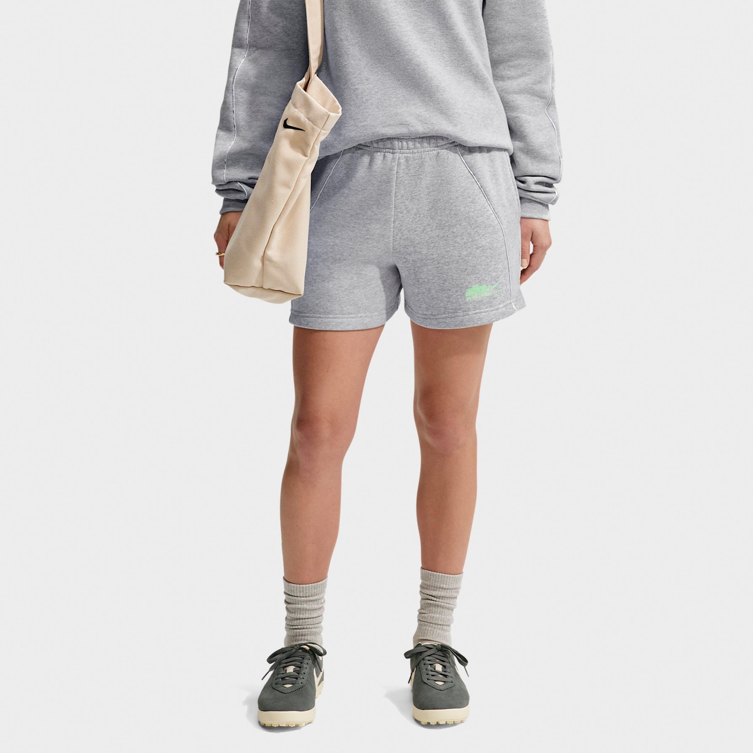 Women's Nike Studio Fleece Medium-Weight "Graphic Pack" Mid-Rise Shorts
