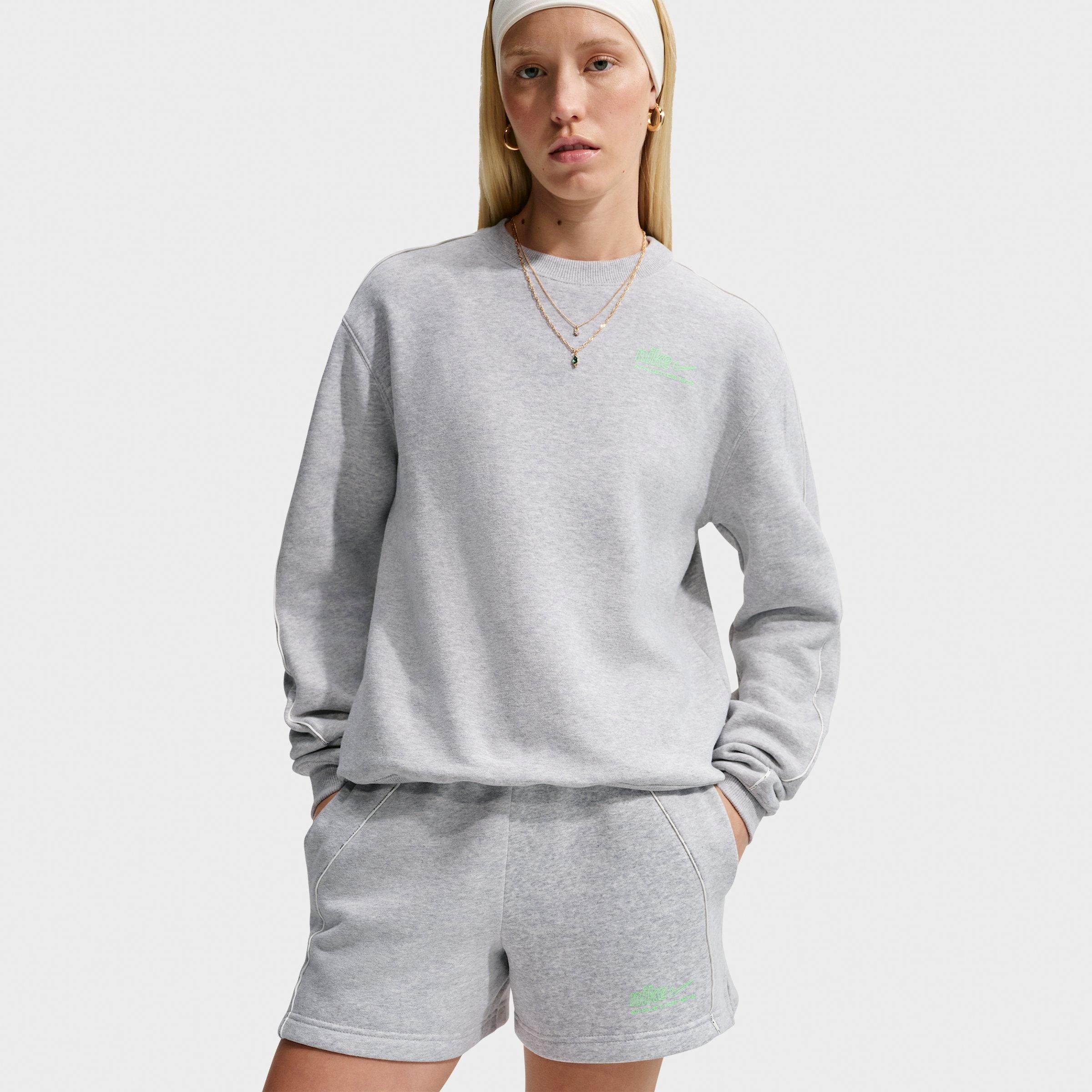 Women's Nike Studio Fleece Medium-Weight "Graphic Pack" Mid-Rise Shorts