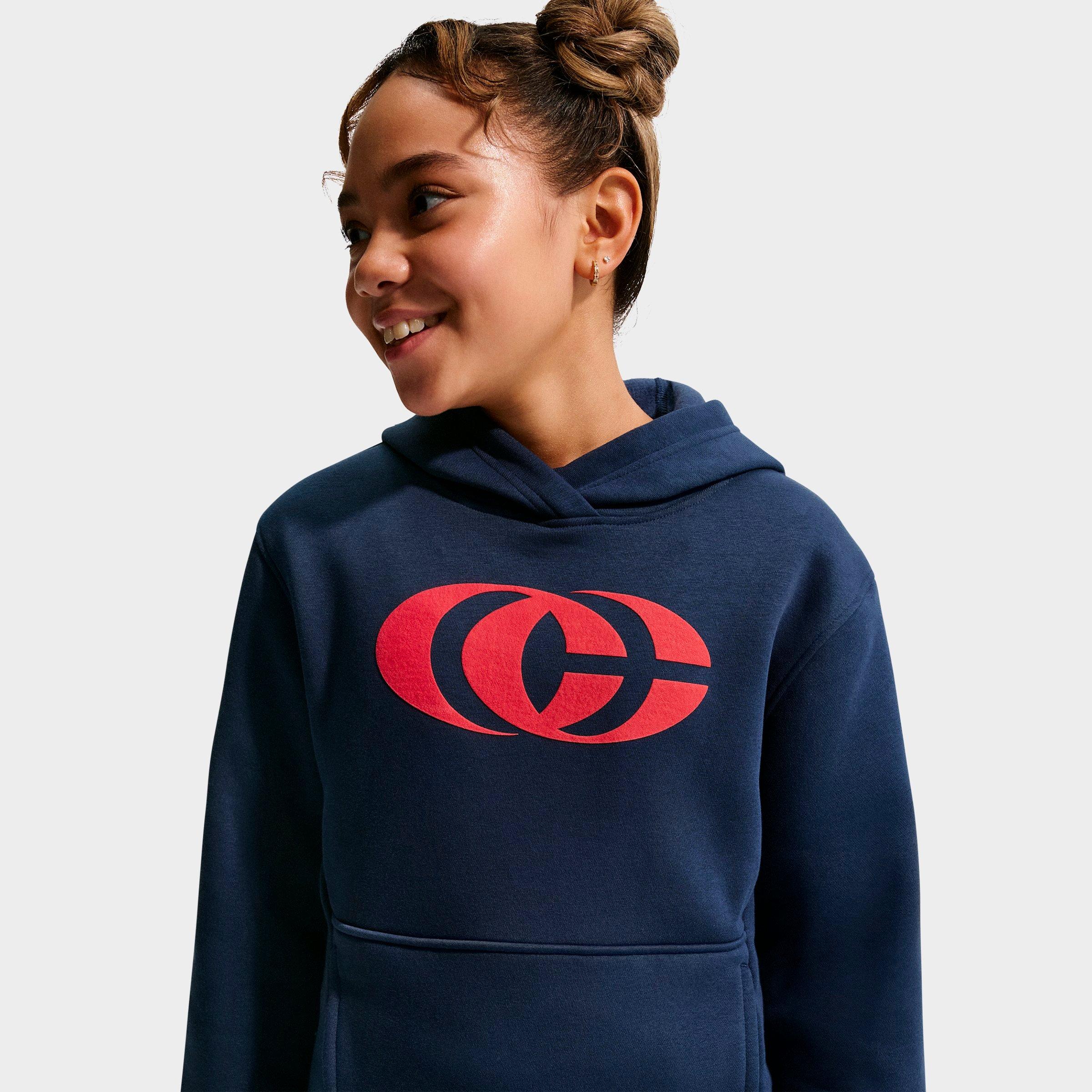 Big Kids' Nike x Caitlin Clark Essential Fleece Pullover Hoodie