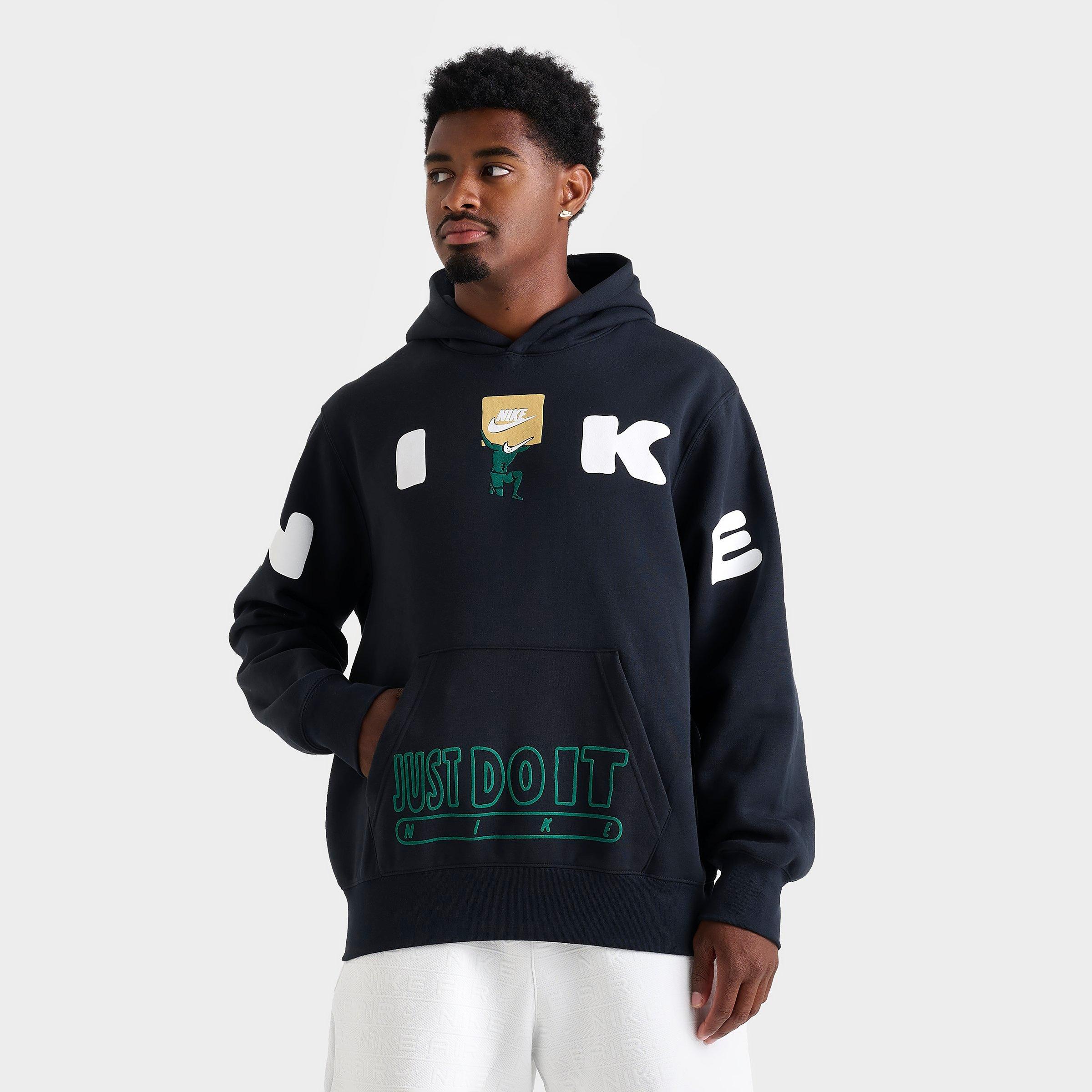 Mens Hoodies Nike Just Do It Embroidered Hoodie Men's Nike Club