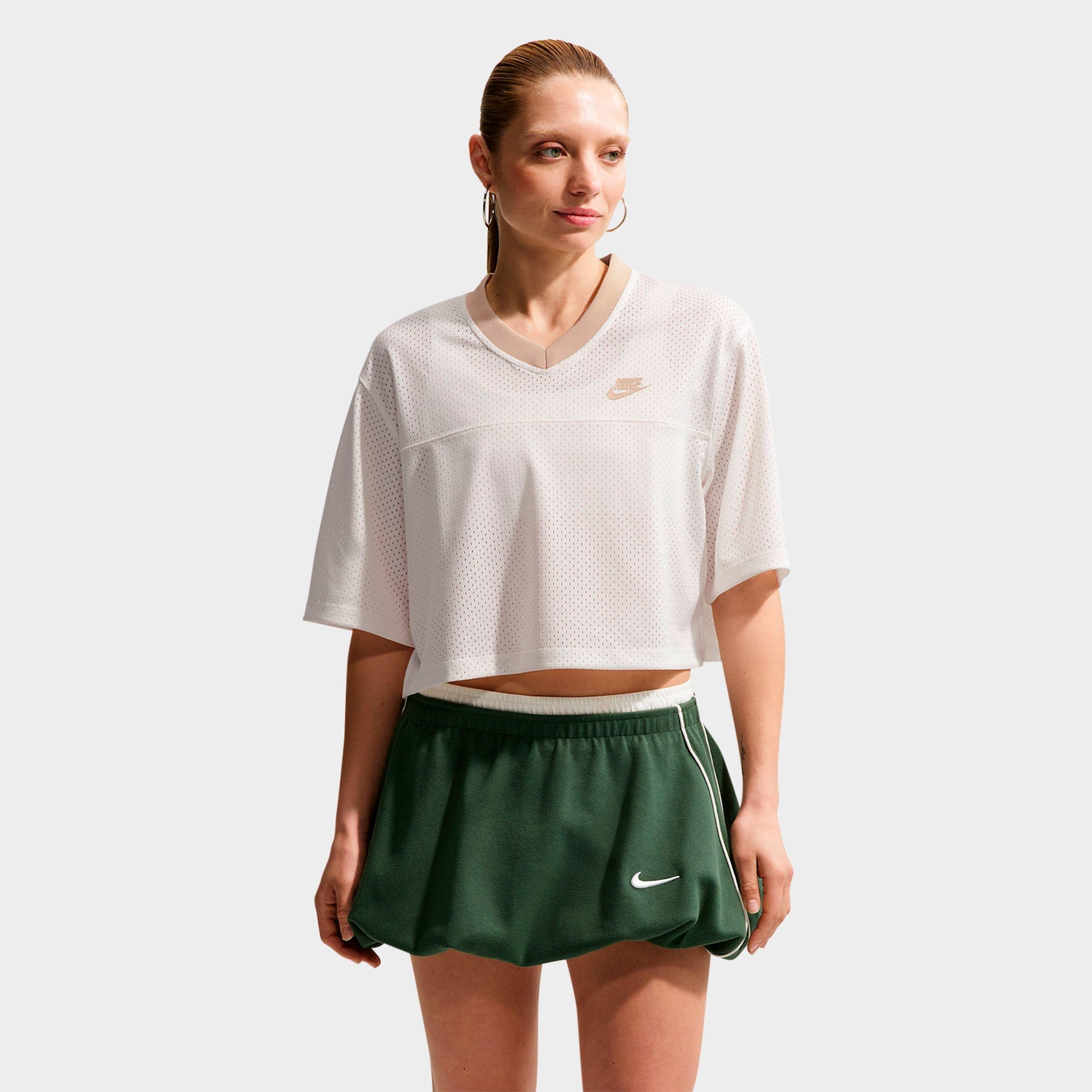 Women's Nike Sportswear Oversized Heritage Cropped Mesh Jersey