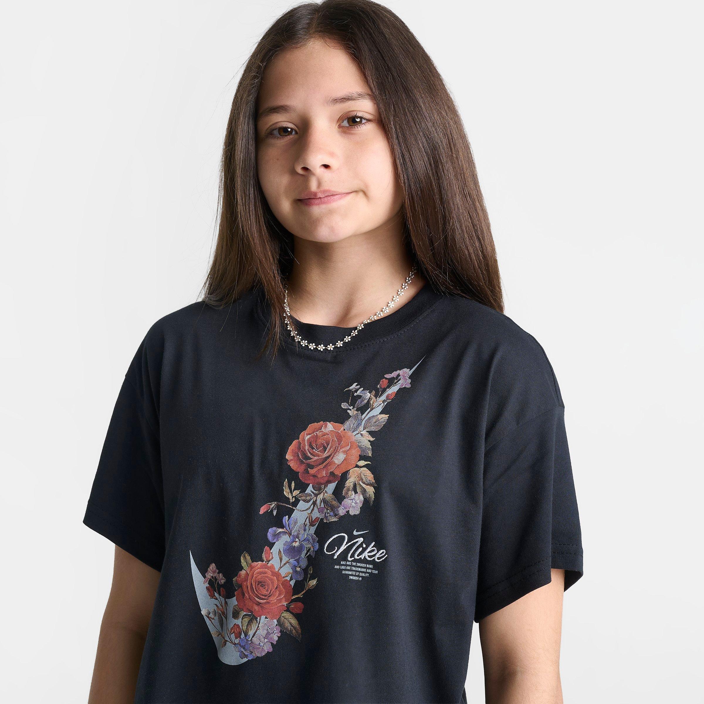 Girls' Big Kids' Nike Sportswear Essentials Bloom Boxy T-Shirt