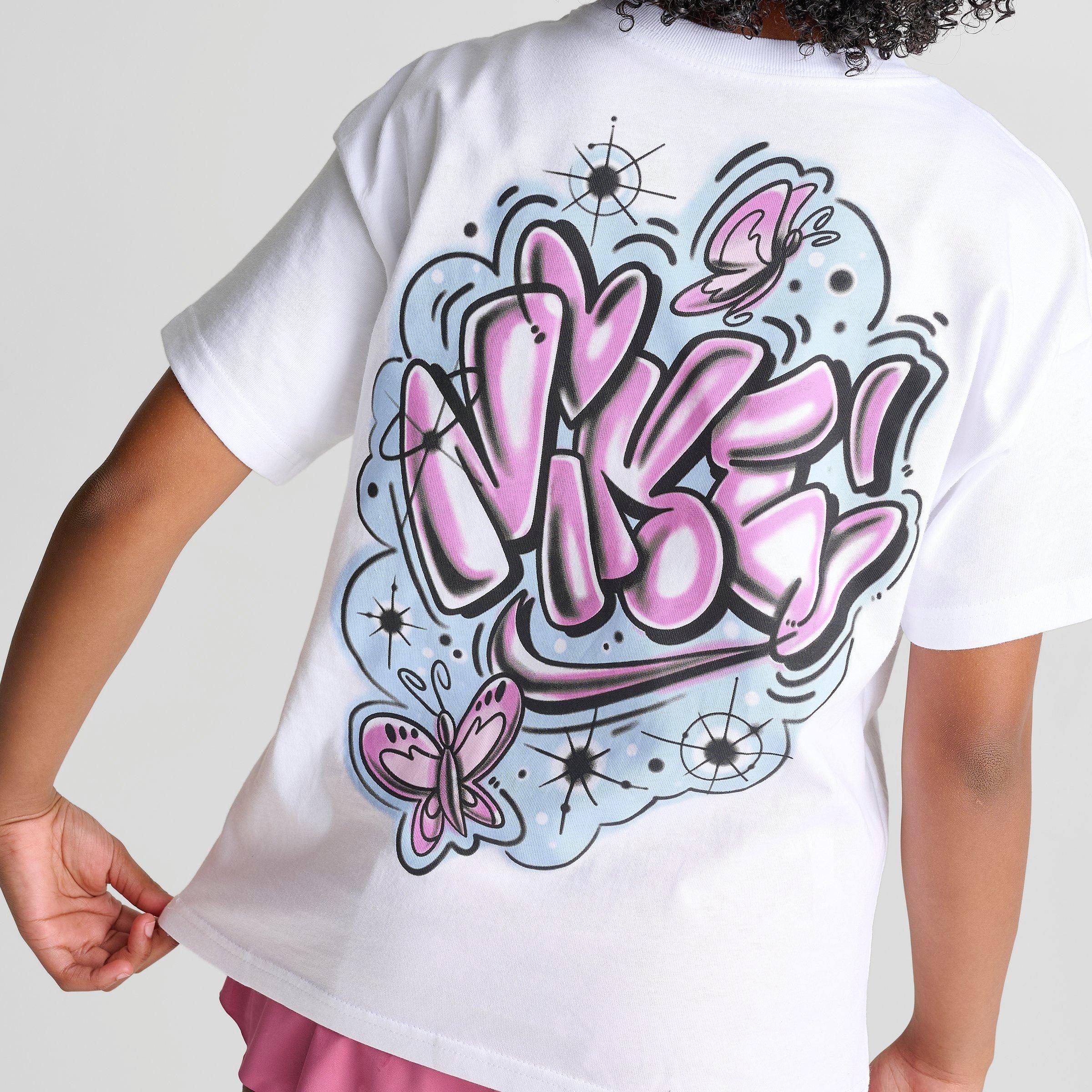 Girls' Big Kids' Nike Sportswear Doodle T-Shirt