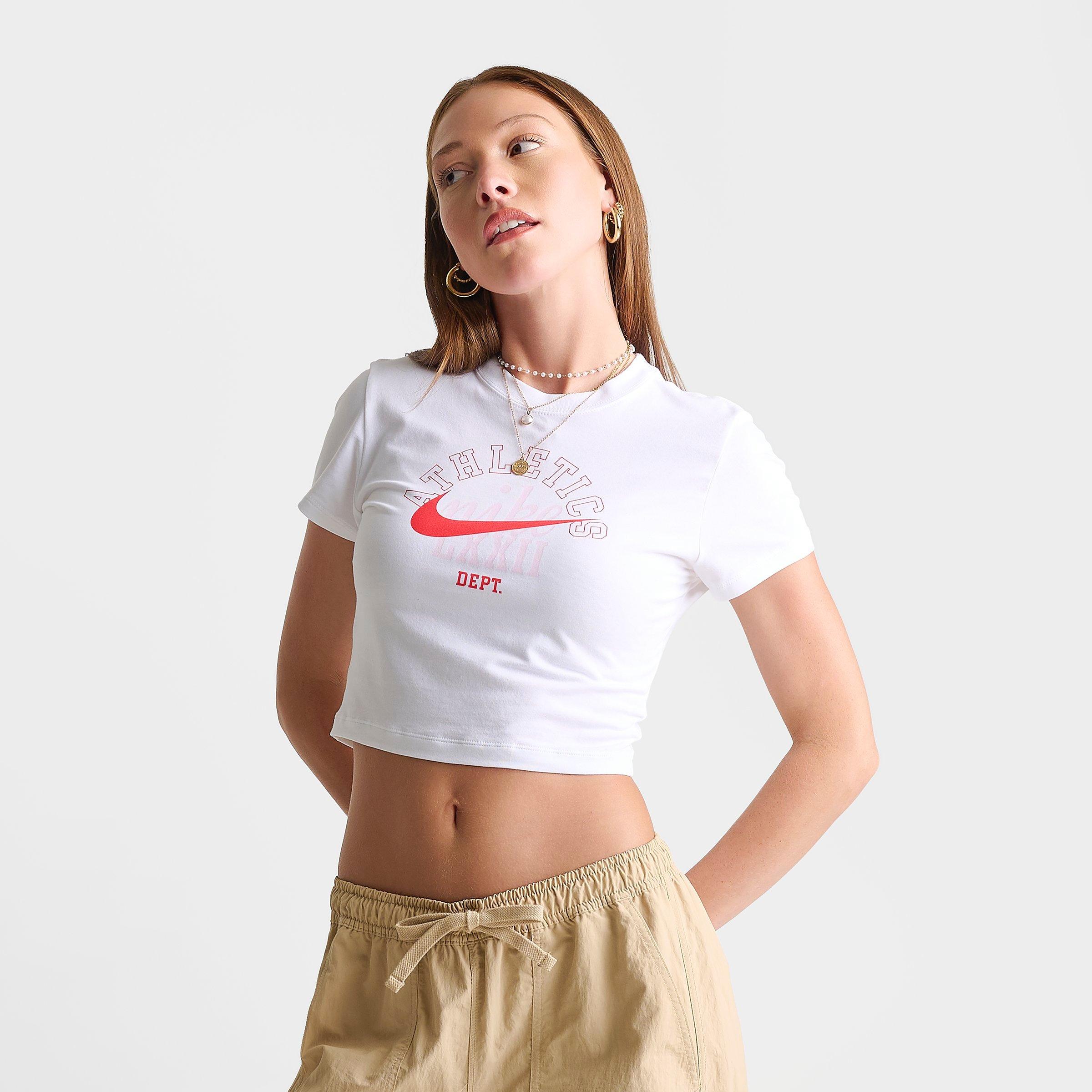 Women's Nike Sportswear Chill Knit Athletics Dept. Slim Cropped T-Shirt