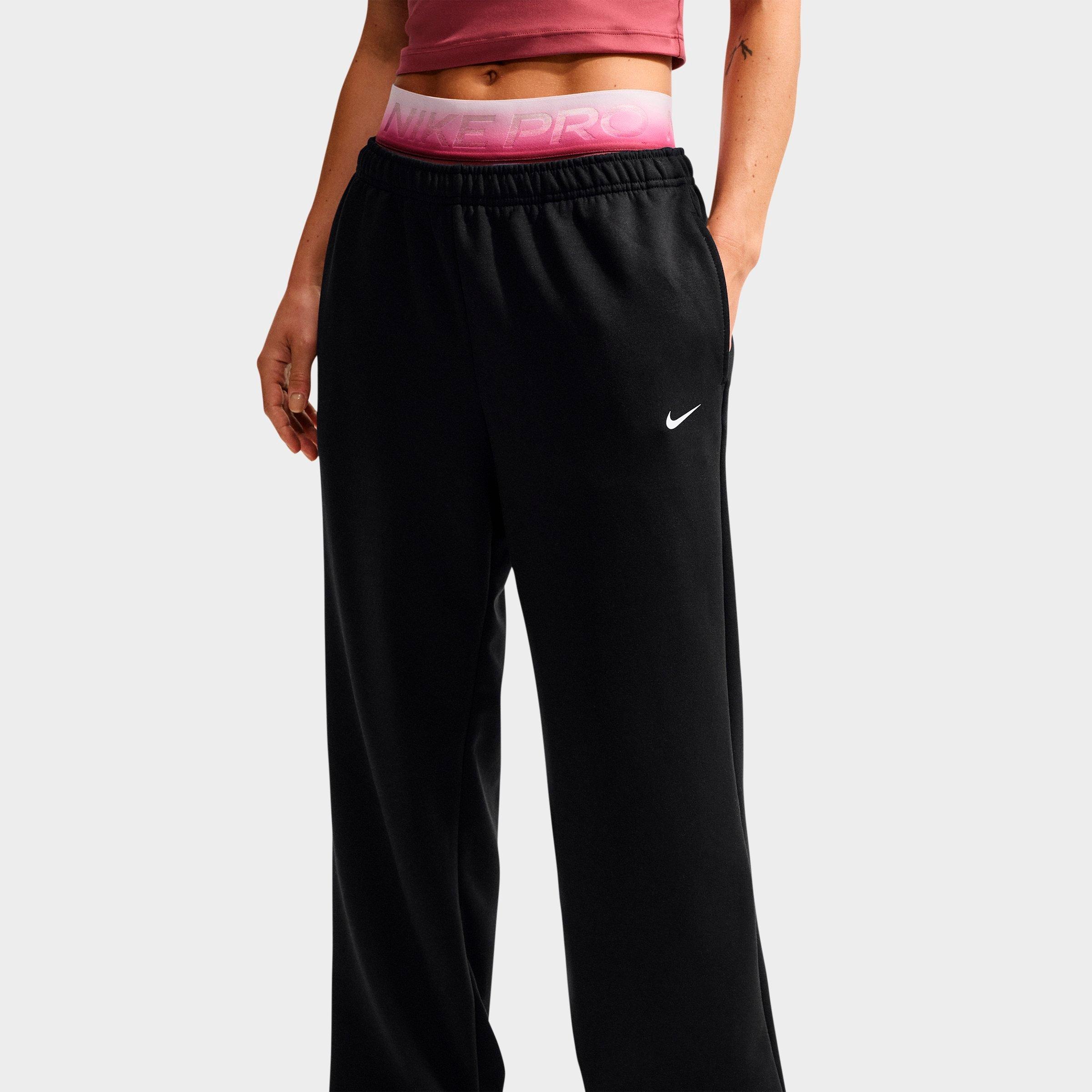 Women's Nike Studio Fleece Sport Dri-FIT Mid-Rise Open-Hem Pants