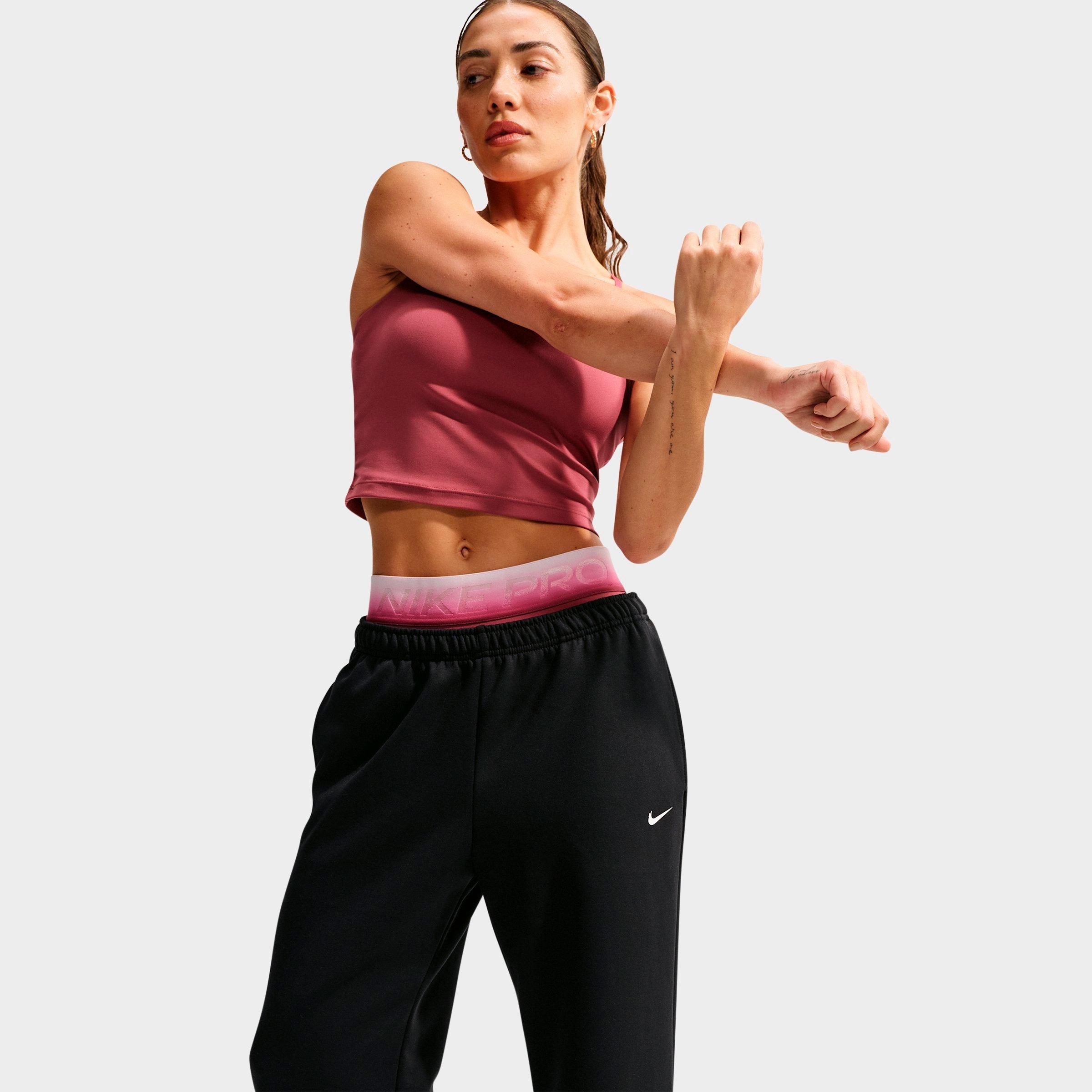 Women's Nike Studio Fleece Sport Dri-FIT Mid-Rise Open-Hem Pants