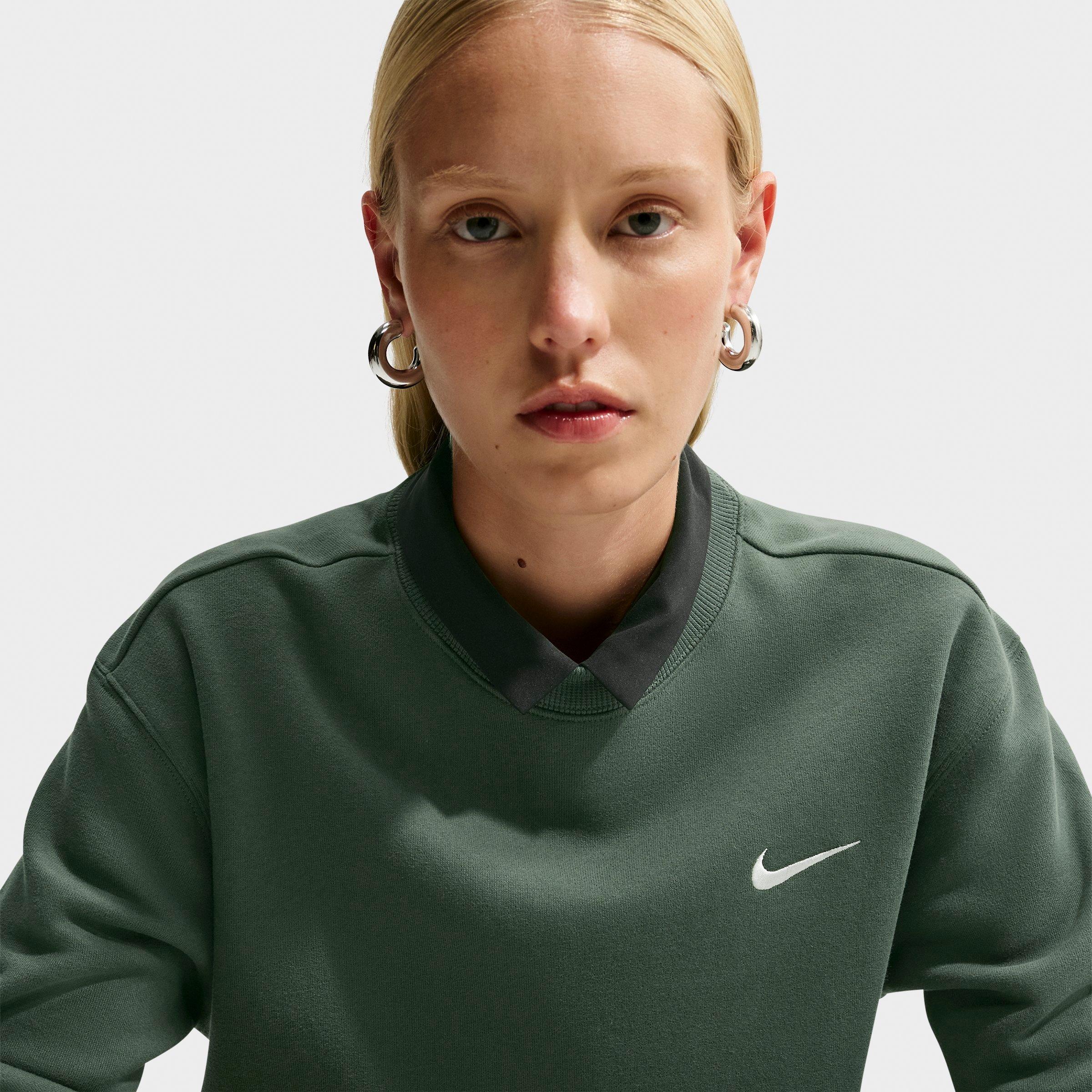 Women's Nike Studio Fleece Medium Weight Crewneck Sweatshirt