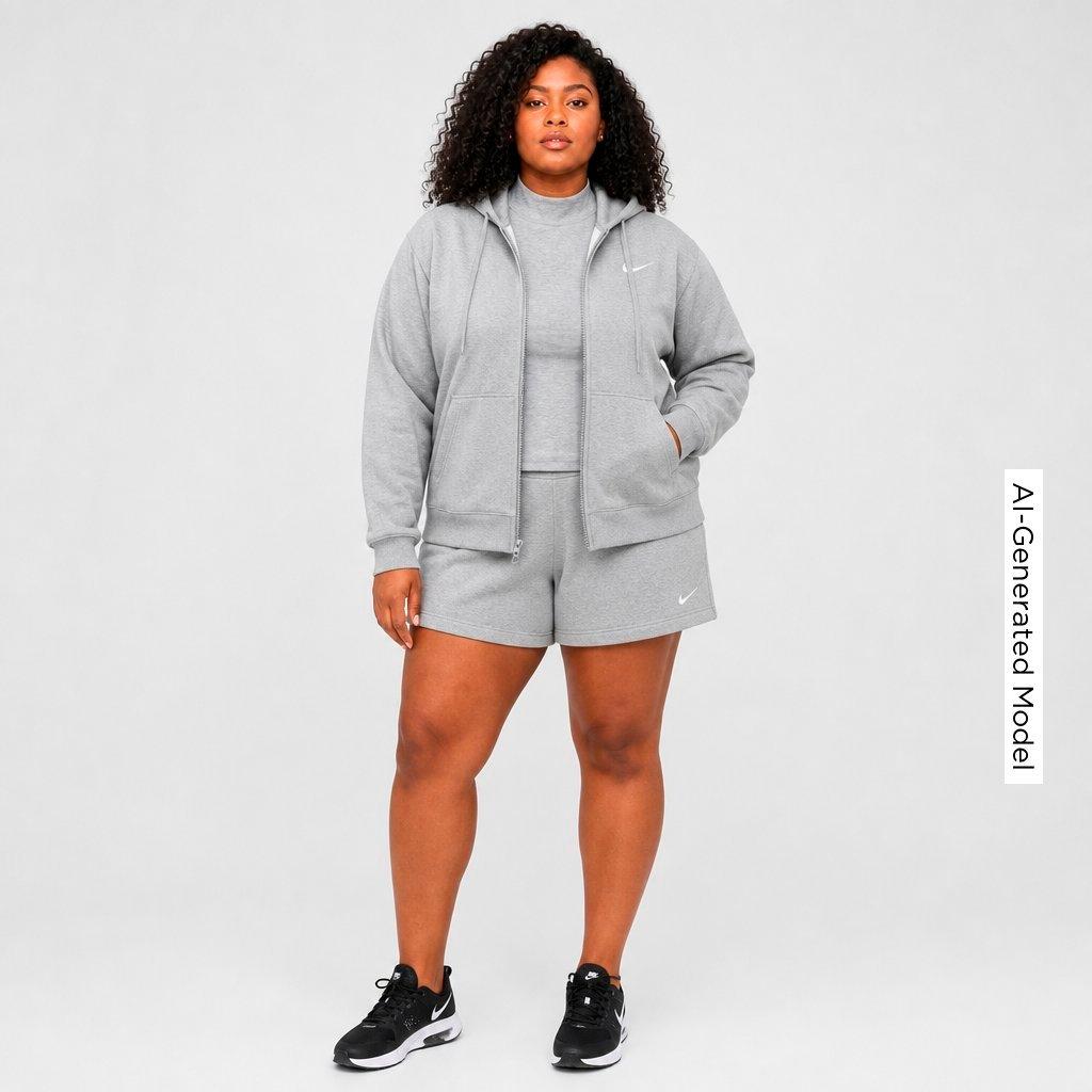 Women's Nike Studio Fleece Medium-Weight Full-Zip Hoodie