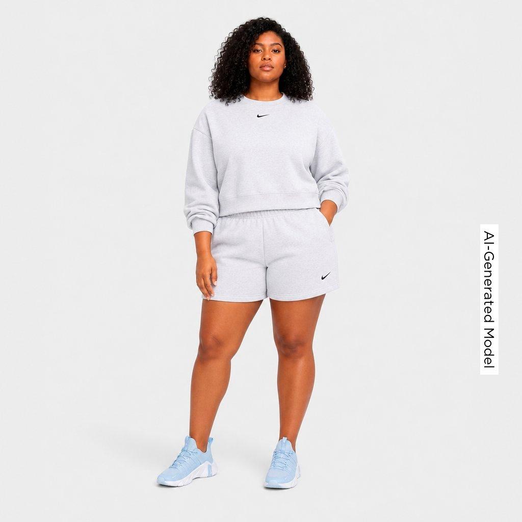 Women's Nike Studio Fleece Medium-Weight Mid-Rise Shorts
