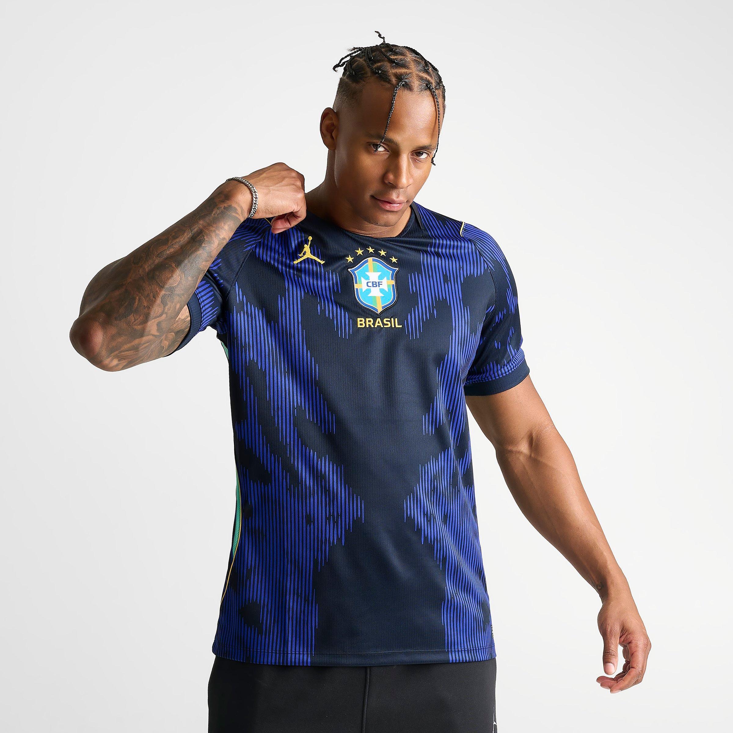 Men's Jordan Brazil 2026 Stadium Away Dri-FIT Replica Soccer Jersey